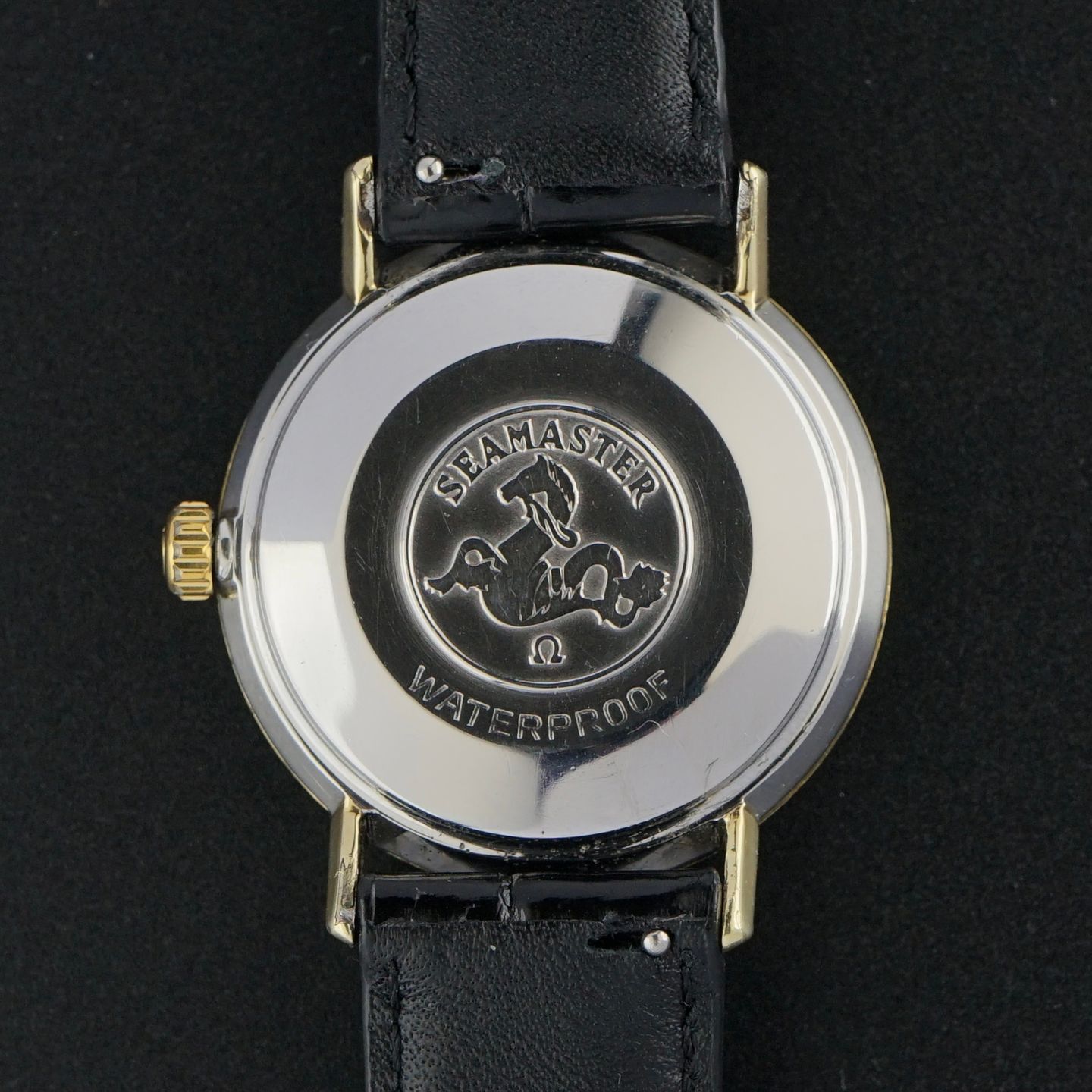 Omega Seamaster 165.020 (1963) - Wit wijzerplaat 34mm Goud/Staal (3/8)