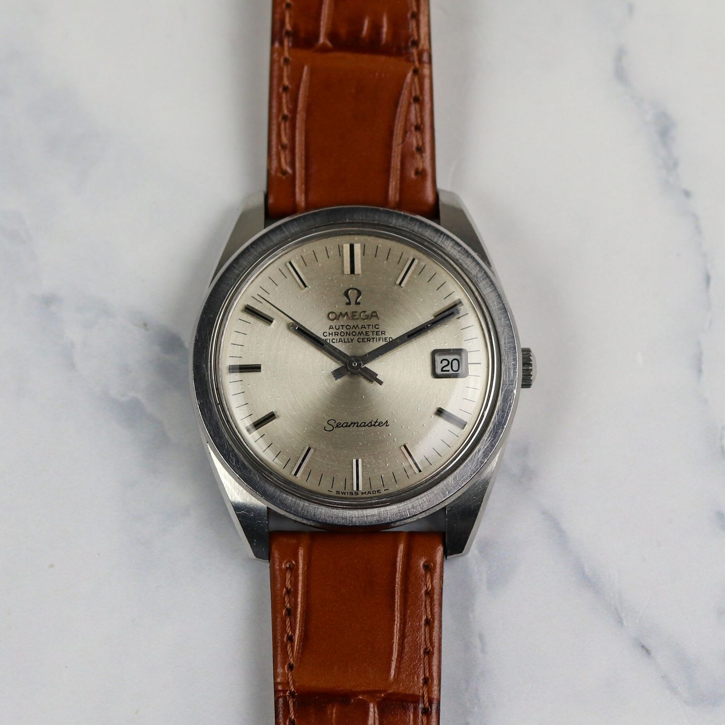 Omega Seamaster 168.022 (1968) - Silver dial 36 mm Steel case (1/5)