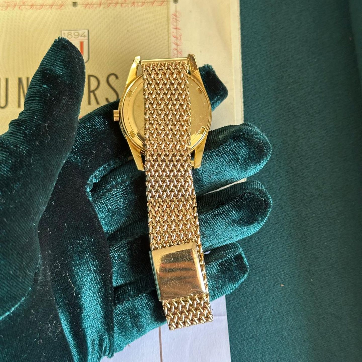 Universal Genève Polerouter 10364-2 (1960) - Champagne wijzerplaat 35mm Staal (4/5)