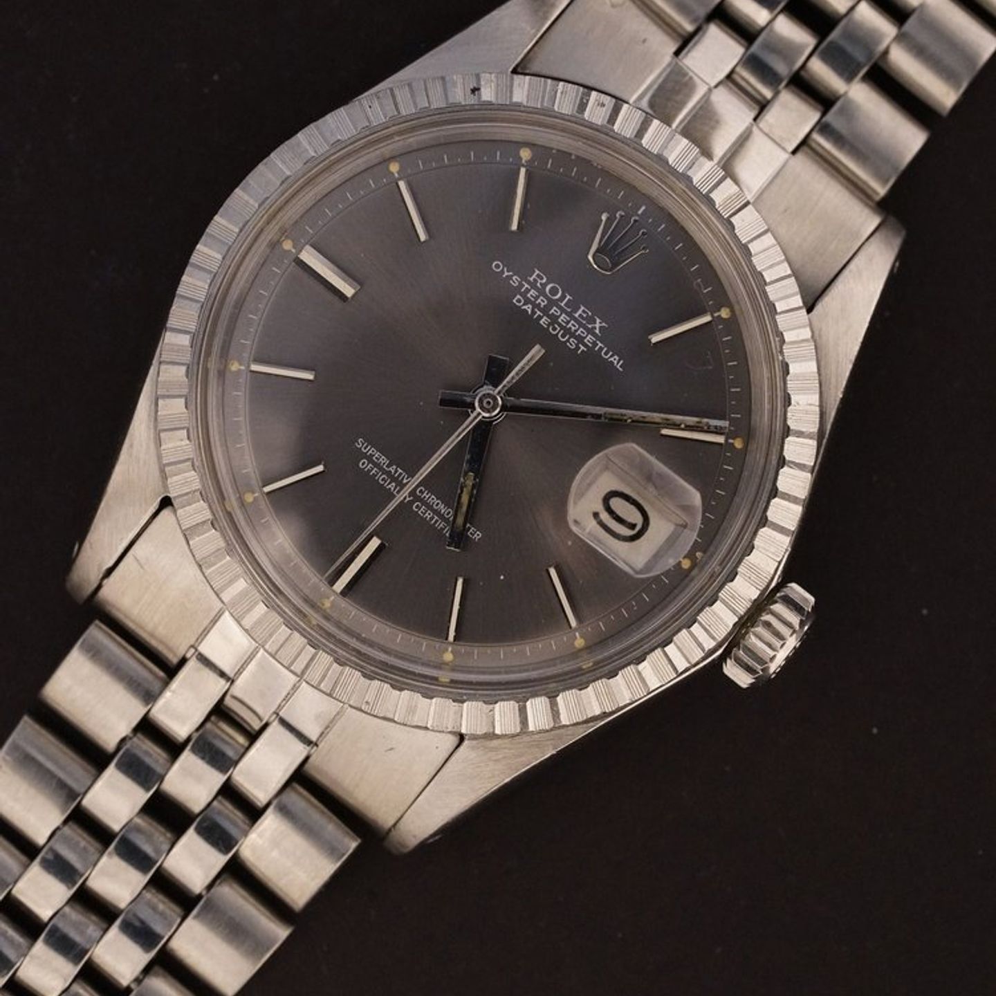 Rolex Datejust 1603 (1972) - Grey dial 36 mm Steel case (1/7)