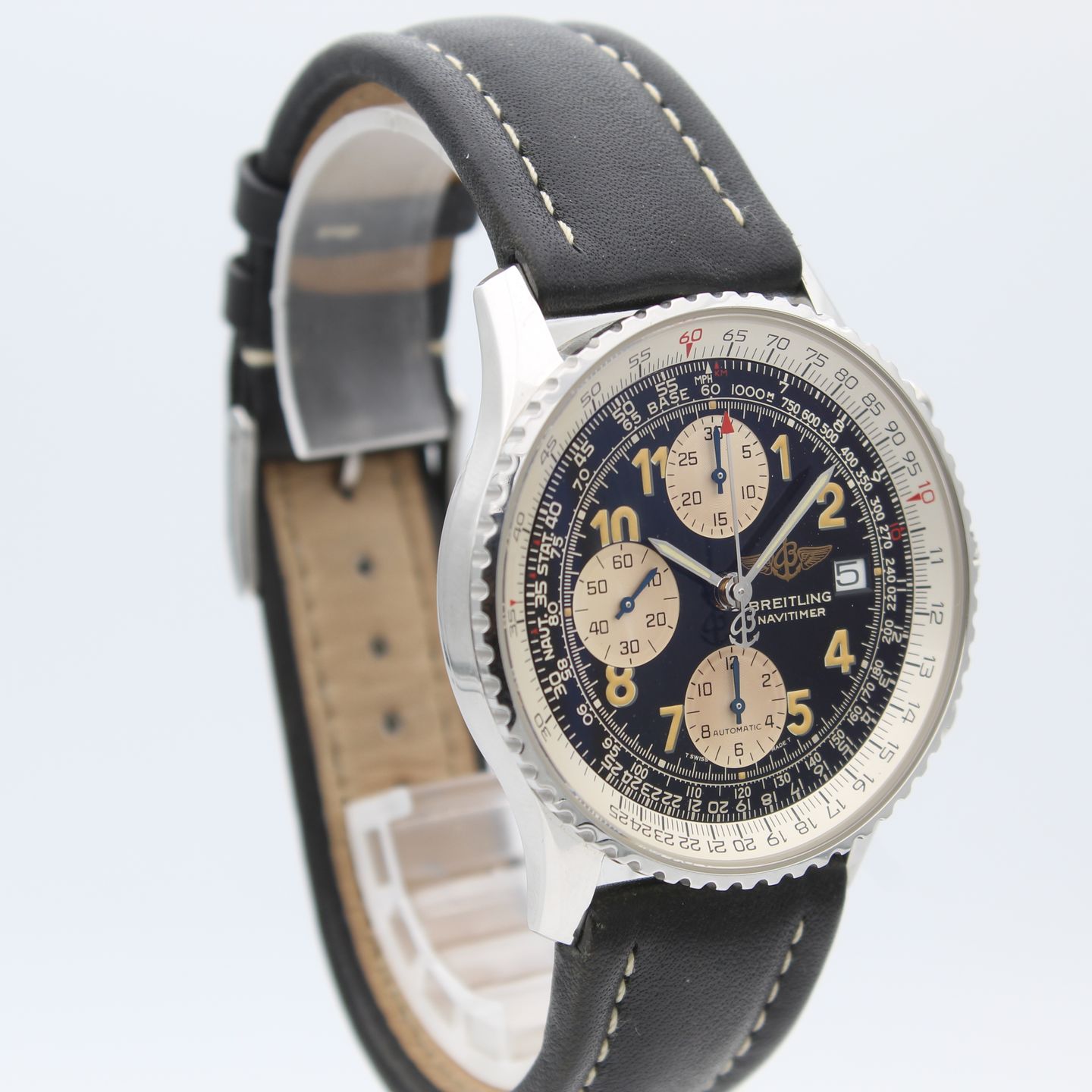 Breitling Old Navitimer A13022.1 (Unknown (random serial)) - Black dial 41 mm Steel case (4/8)