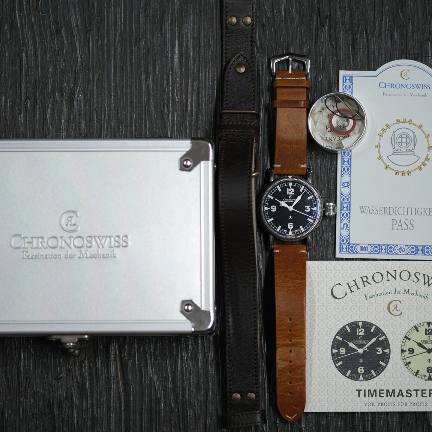 Chronoswiss Timemaster CH-6233 (2006) - Black dial 45 mm Steel case (4/8)