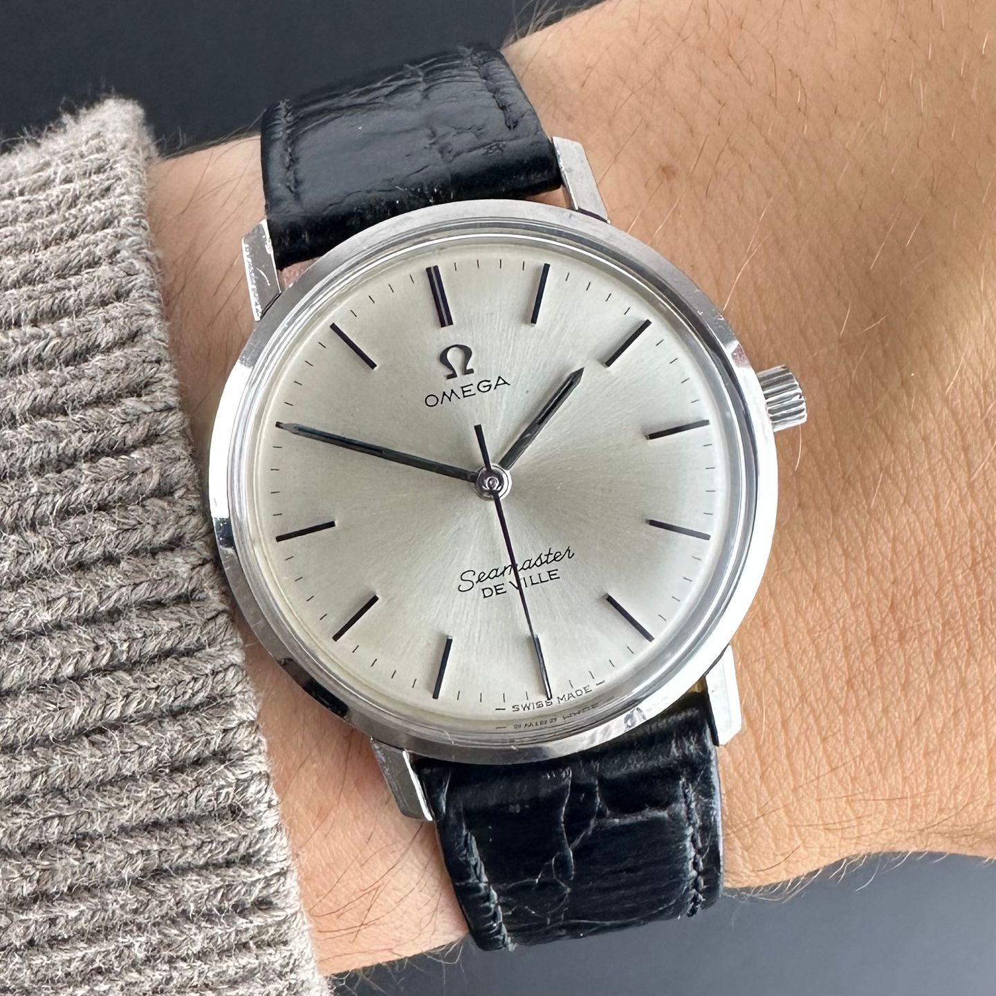 Omega Seamaster 135.010 (1970) - White dial 33 mm Steel case (2/8)