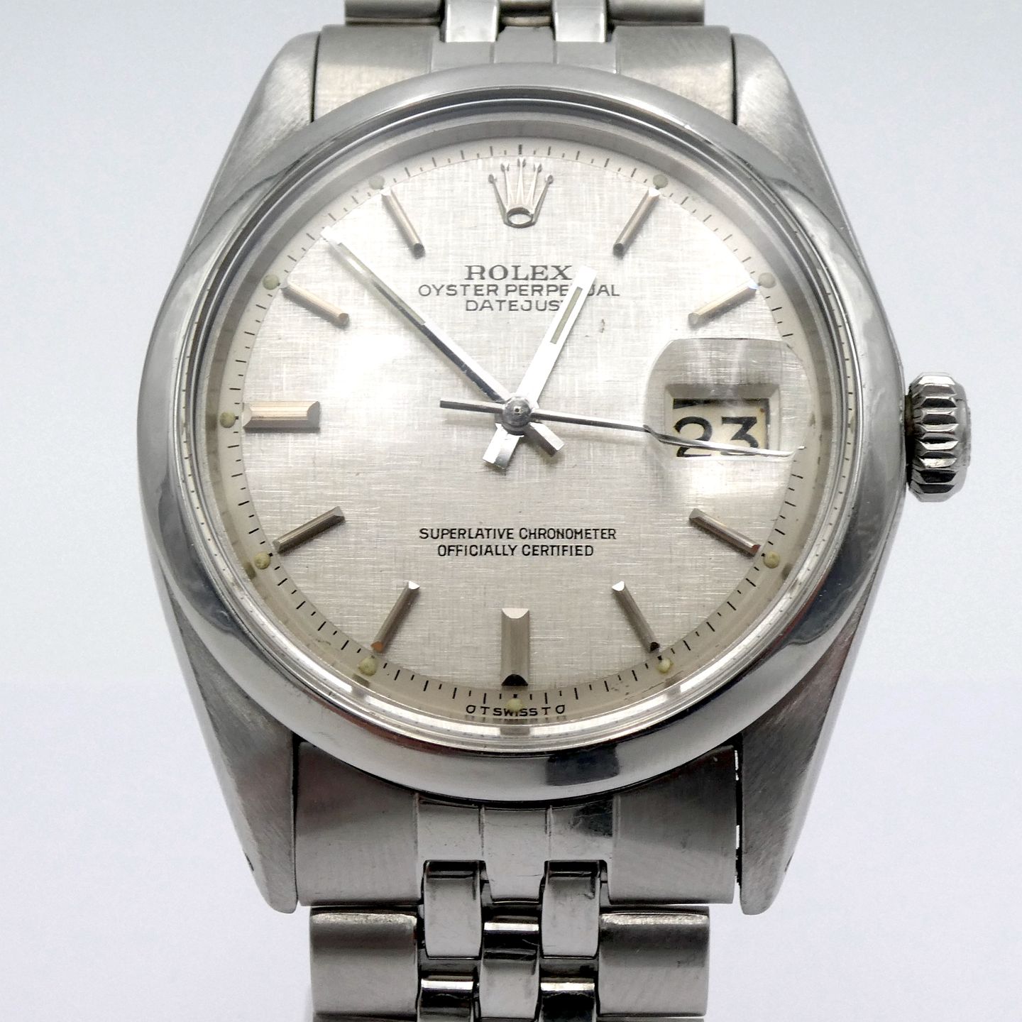 Rolex Datejust 1600 (1975) - Silver dial 36 mm Steel case (1/5)