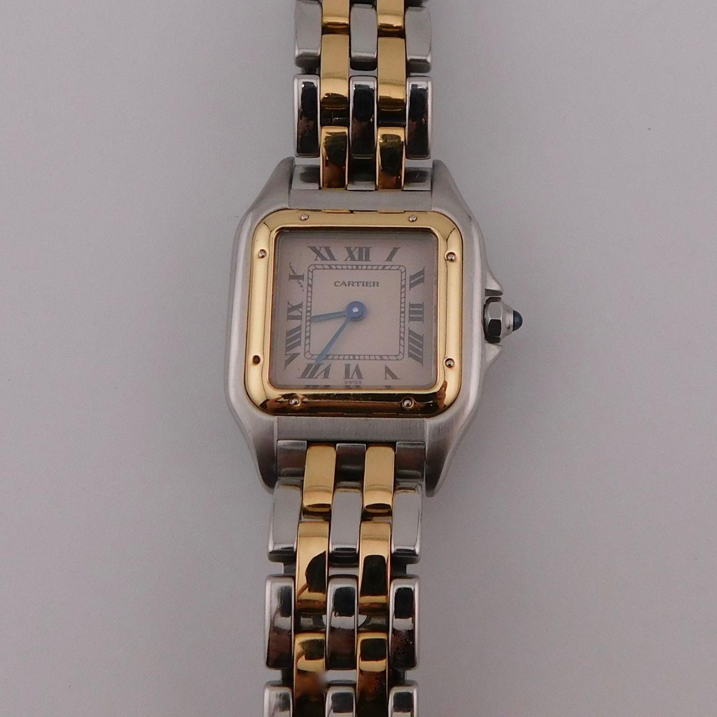 Cartier Panthère 1120 2 (1990) - White dial 22 mm Gold/Steel case (2/6)