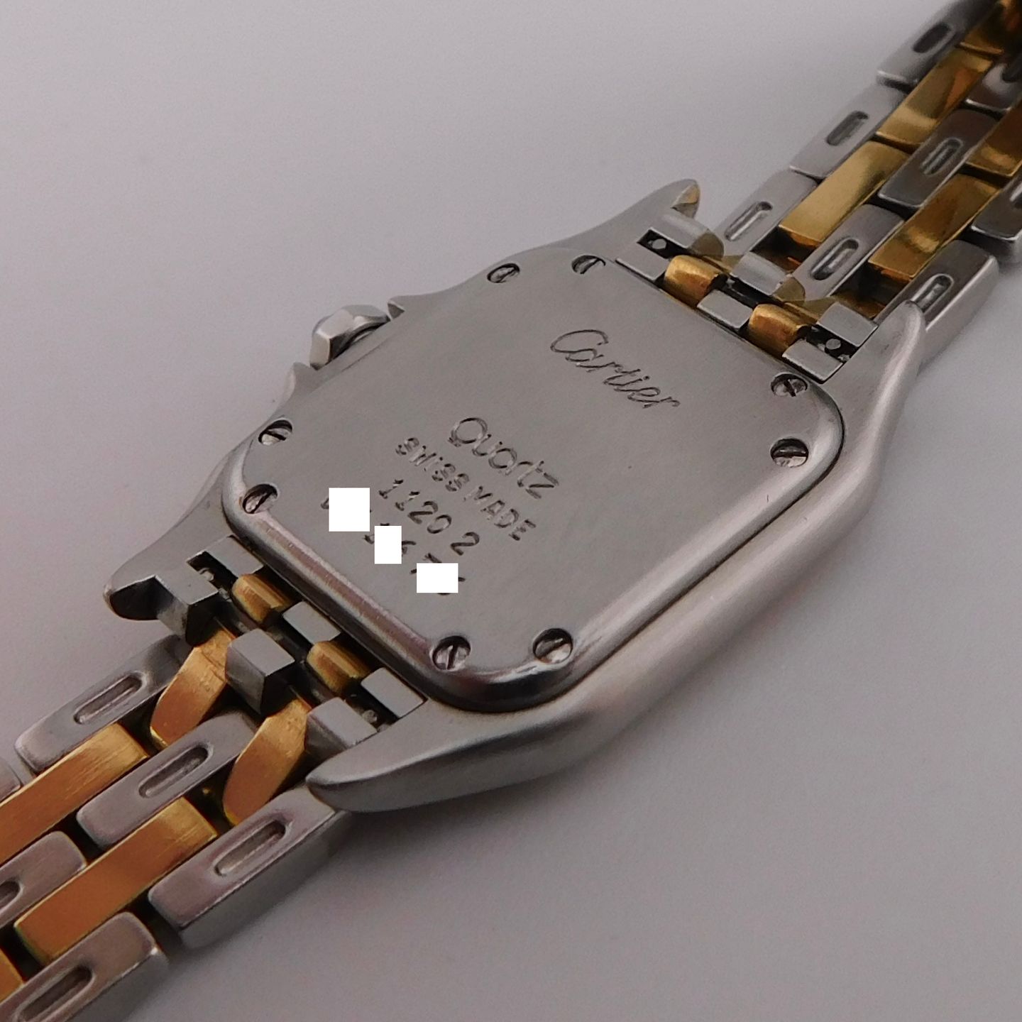 Cartier Panthère 1120 2 (1990) - White dial 22 mm Gold/Steel case (5/6)