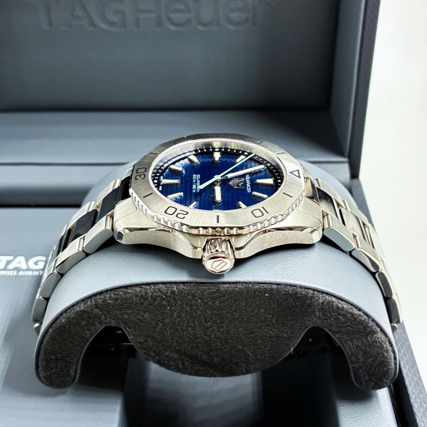 TAG Heuer Aquaracer WBP1113.BA0000 (2023) - Blue dial 40 mm Steel case (3/7)