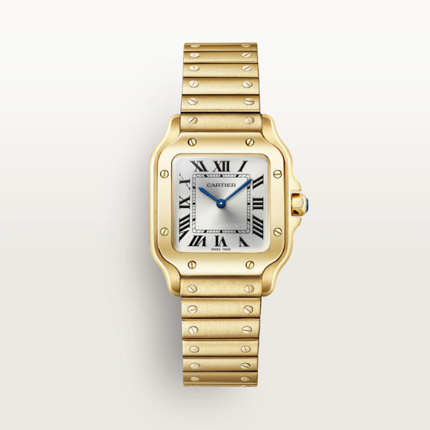 Cartier Santos Dumont WGSA0107 (2025) - Zilver wijzerplaat 34mm Geelgoud (1/1)
