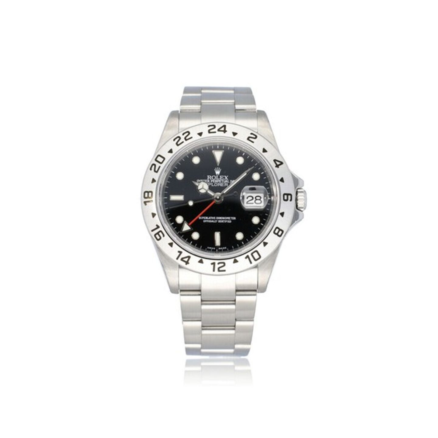 Rolex Explorer II 16570 (2008) - Zwart wijzerplaat 40mm Staal (1/1)