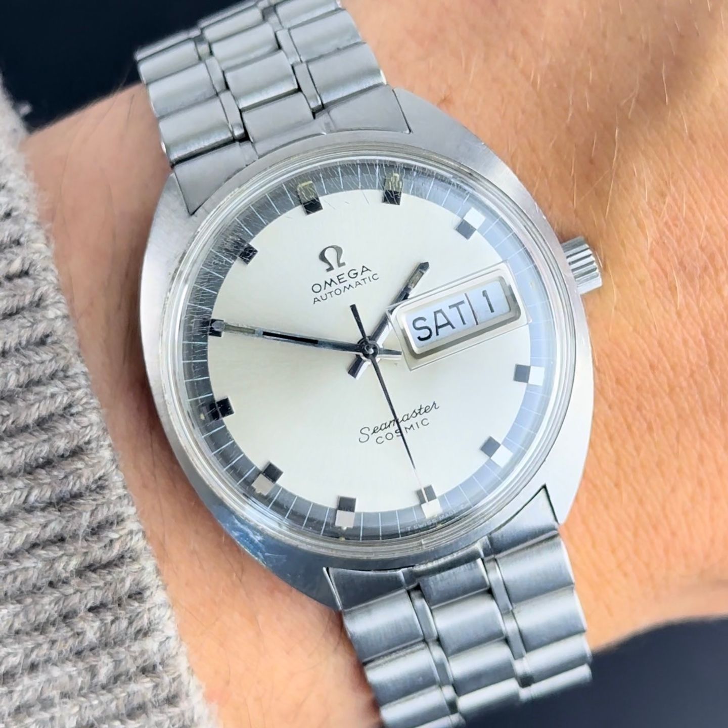 Omega Seamaster 166.036 (1969) - White dial 35 mm Steel case (2/8)