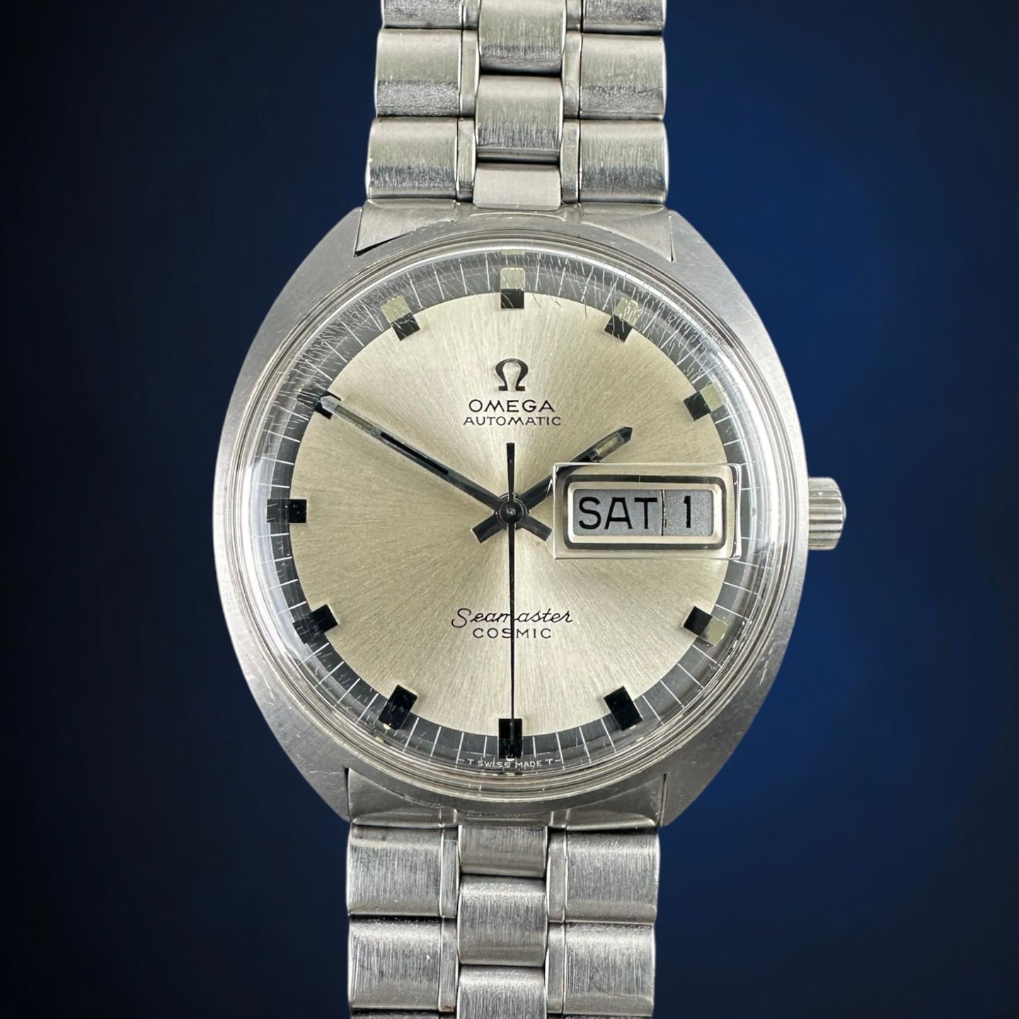 Omega Seamaster 166.036 (1969) - Wit wijzerplaat 35mm Staal (1/8)