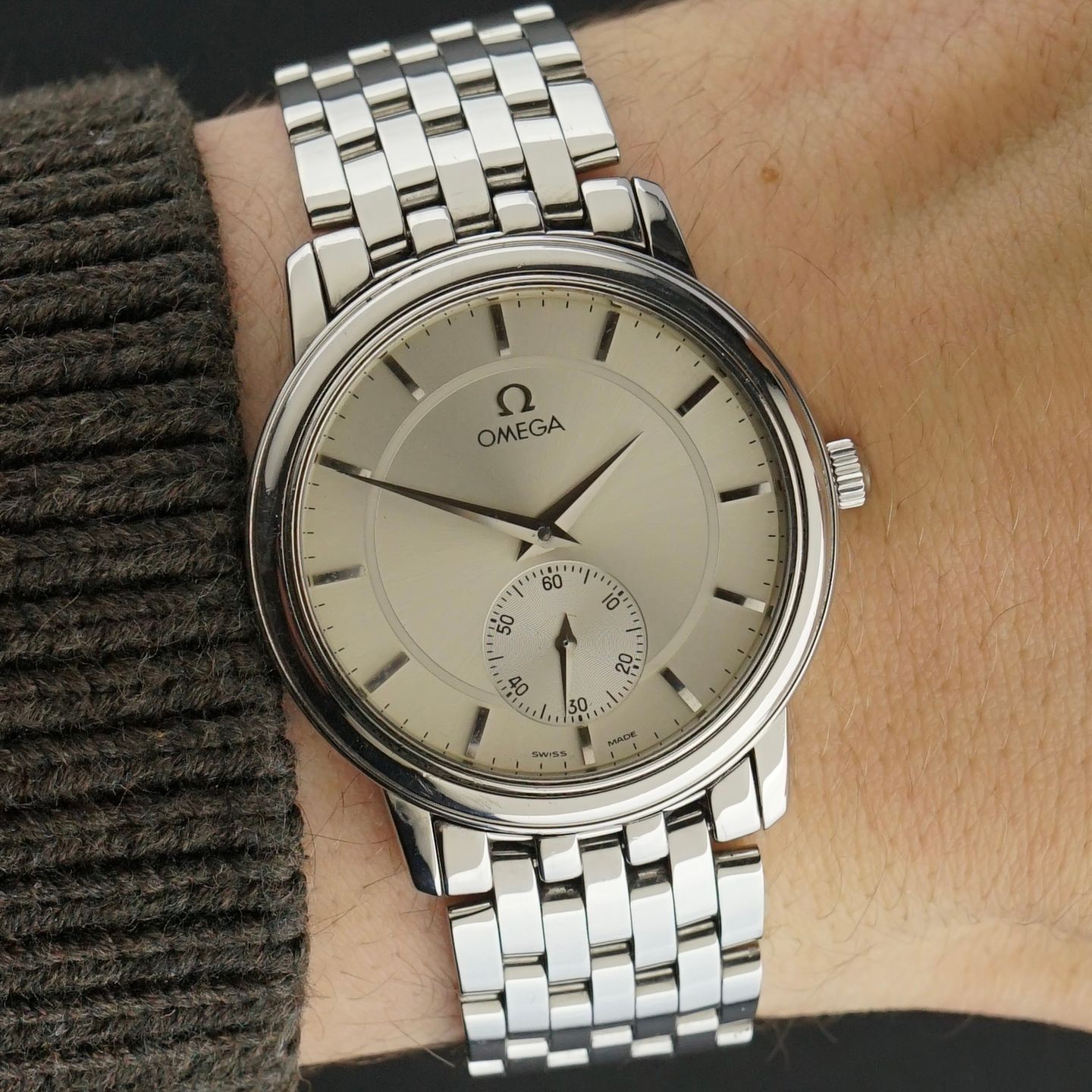 Omega De Ville Prestige 125.0150 (1998) - White dial 34 mm Steel case (2/8)