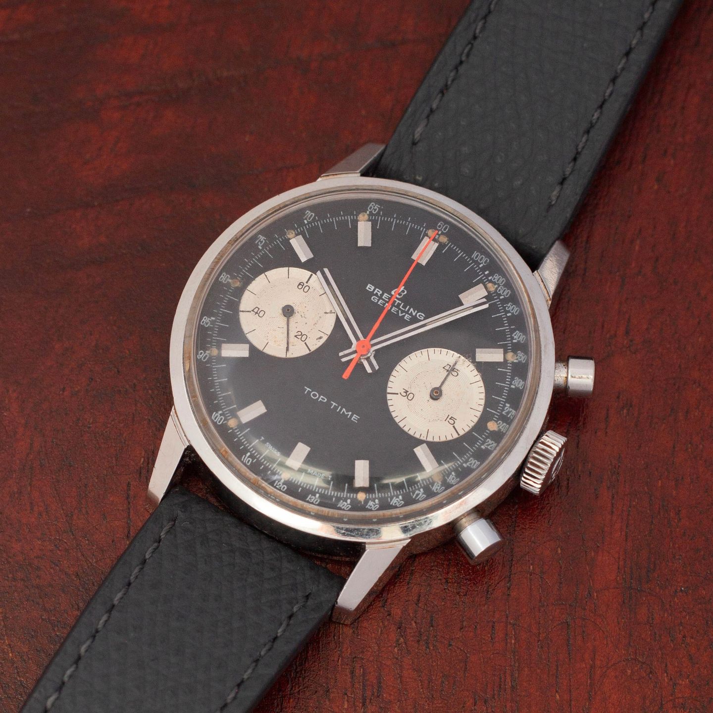 Breitling Top Time 2002-33 (1970) - Black dial 36 mm Steel case (4/8)