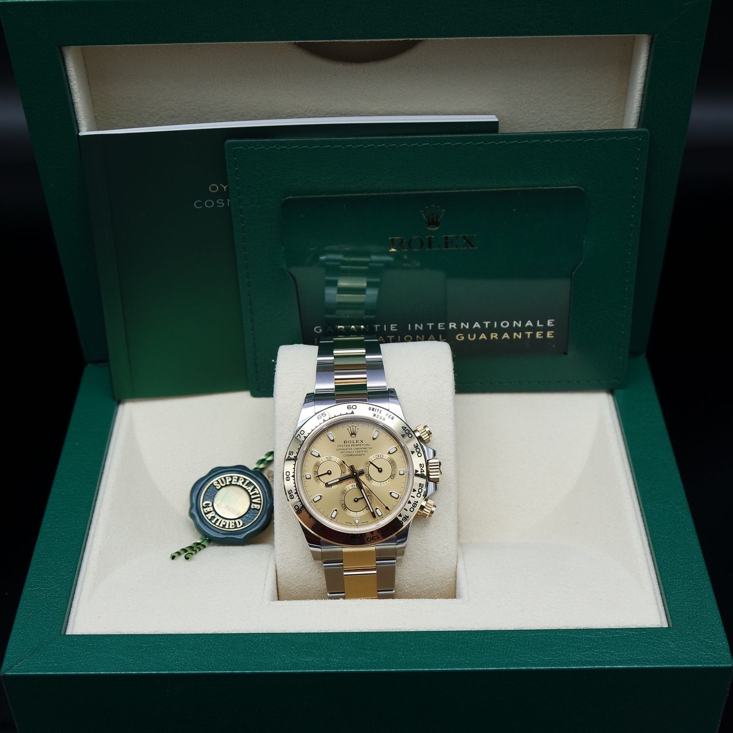 Rolex Daytona 116503 (2021) - Champagne dial 40 mm Gold/Steel case (6/6)