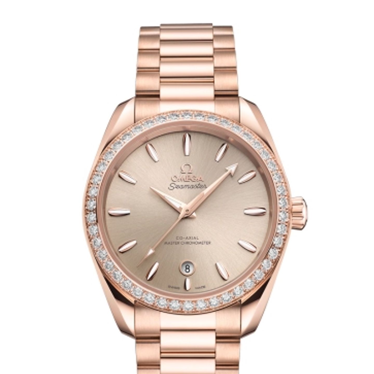Omega Seamaster Aqua Terra 220.55.38.20.09.001 (2025) - Roze wijzerplaat 38mm Roségoud (1/1)