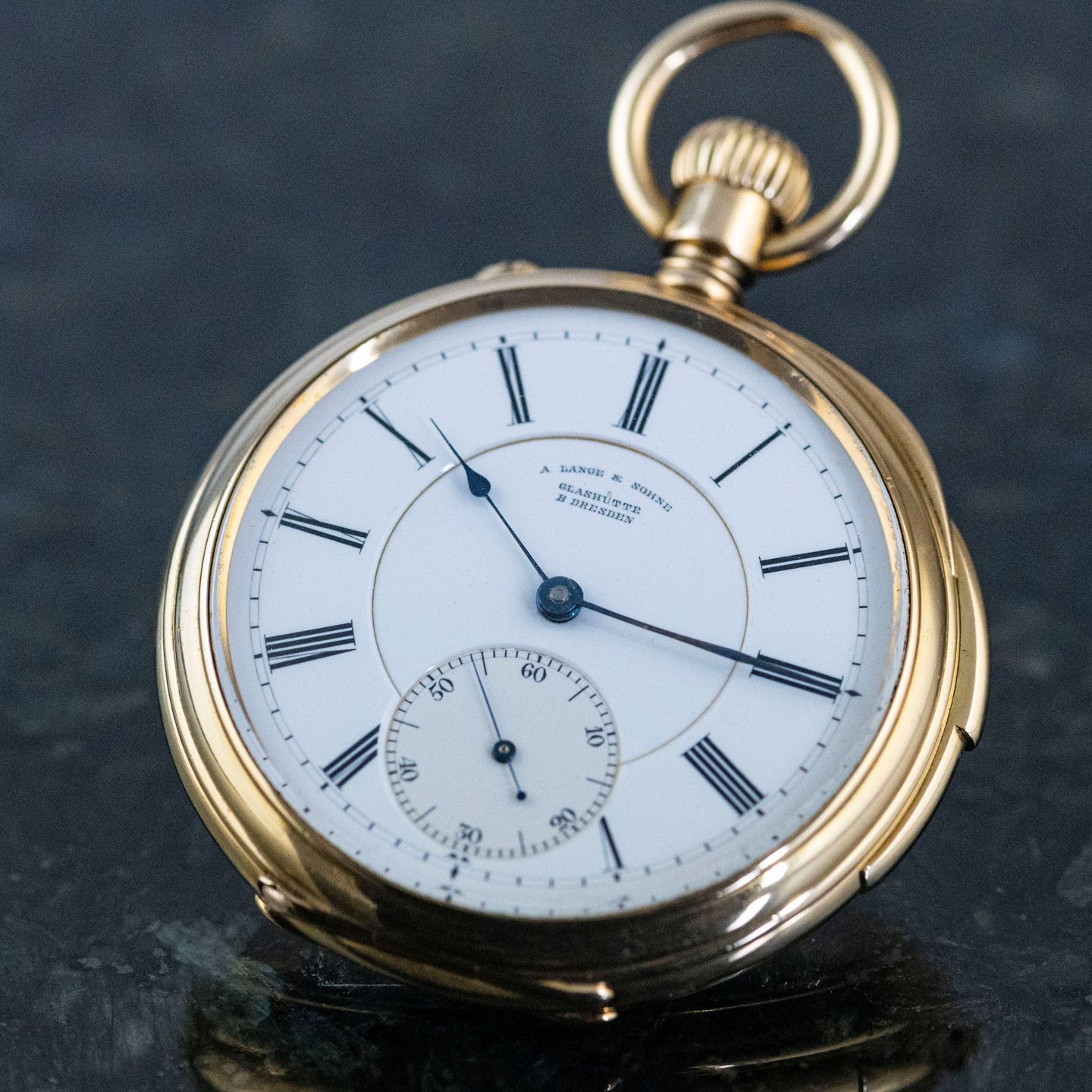 A. Lange & Söhne Unknown Quarter Repeater (Voor 1900) - Wit wijzerplaat 49mm Geelgoud (1/8)