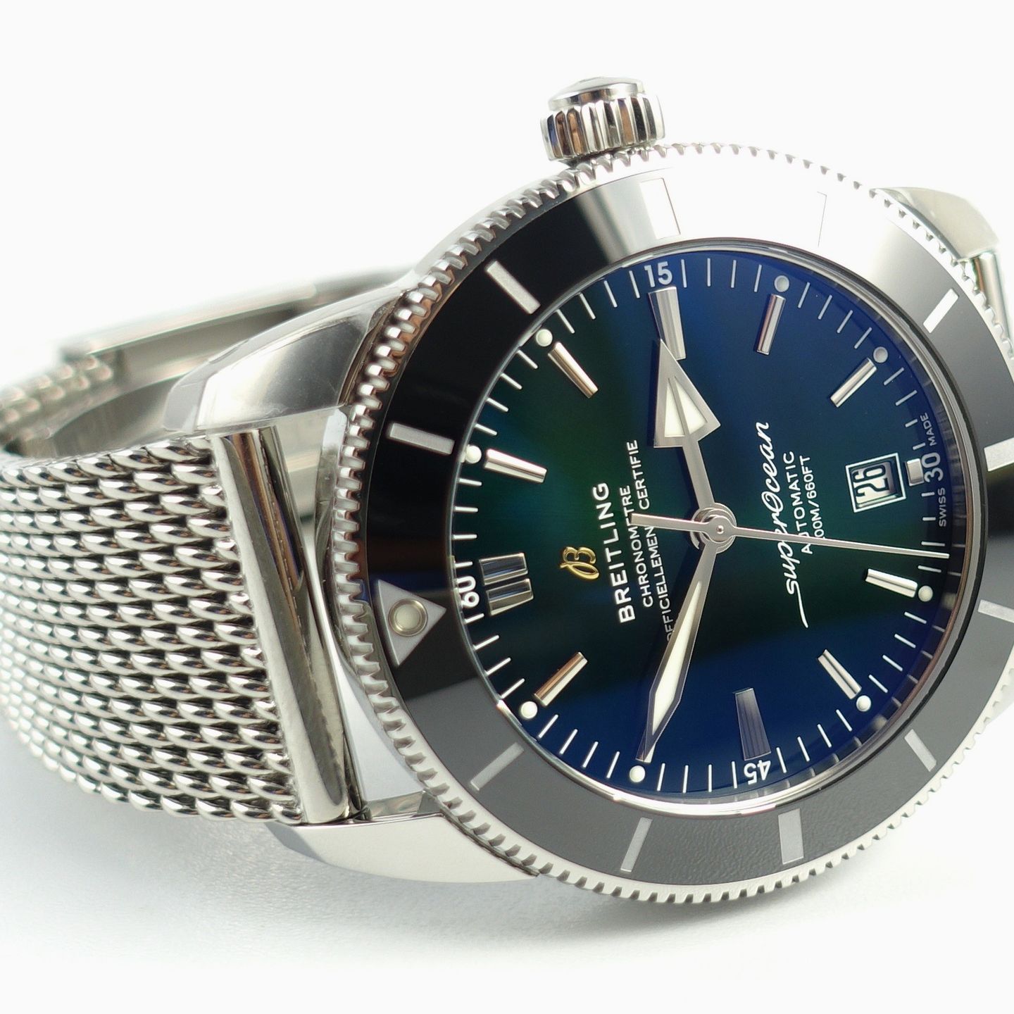 Breitling Superocean Heritage AB2020121L1A1 (2024) - Groen wijzerplaat 46mm Staal (3/8)