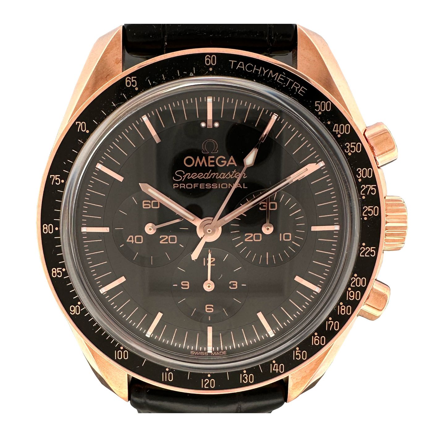 Omega Speedmaster Professional Moonwatch 310.63.42.50.01.001 (2024) - Zwart wijzerplaat 42mm Roségoud (1/8)