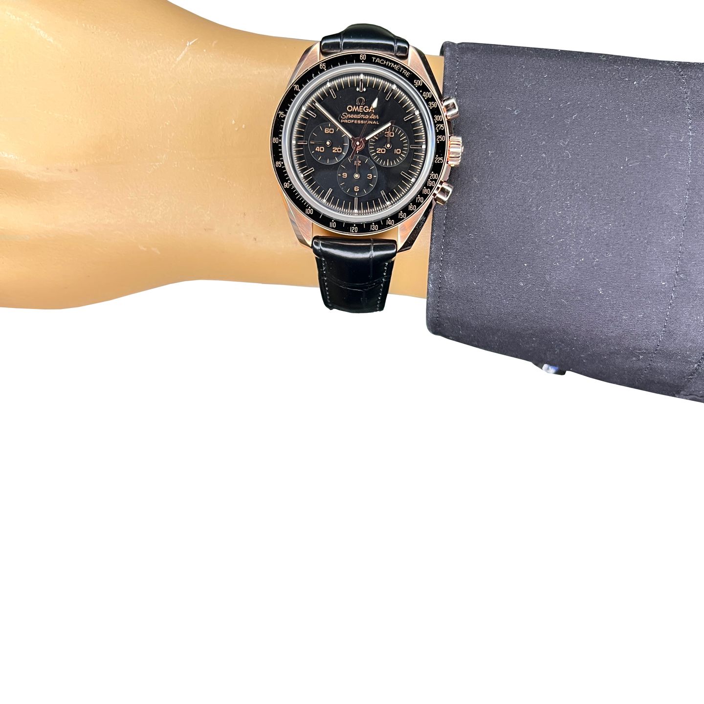 Omega Speedmaster Professional Moonwatch 310.63.42.50.01.001 (2024) - Zwart wijzerplaat 42mm Roségoud (8/8)