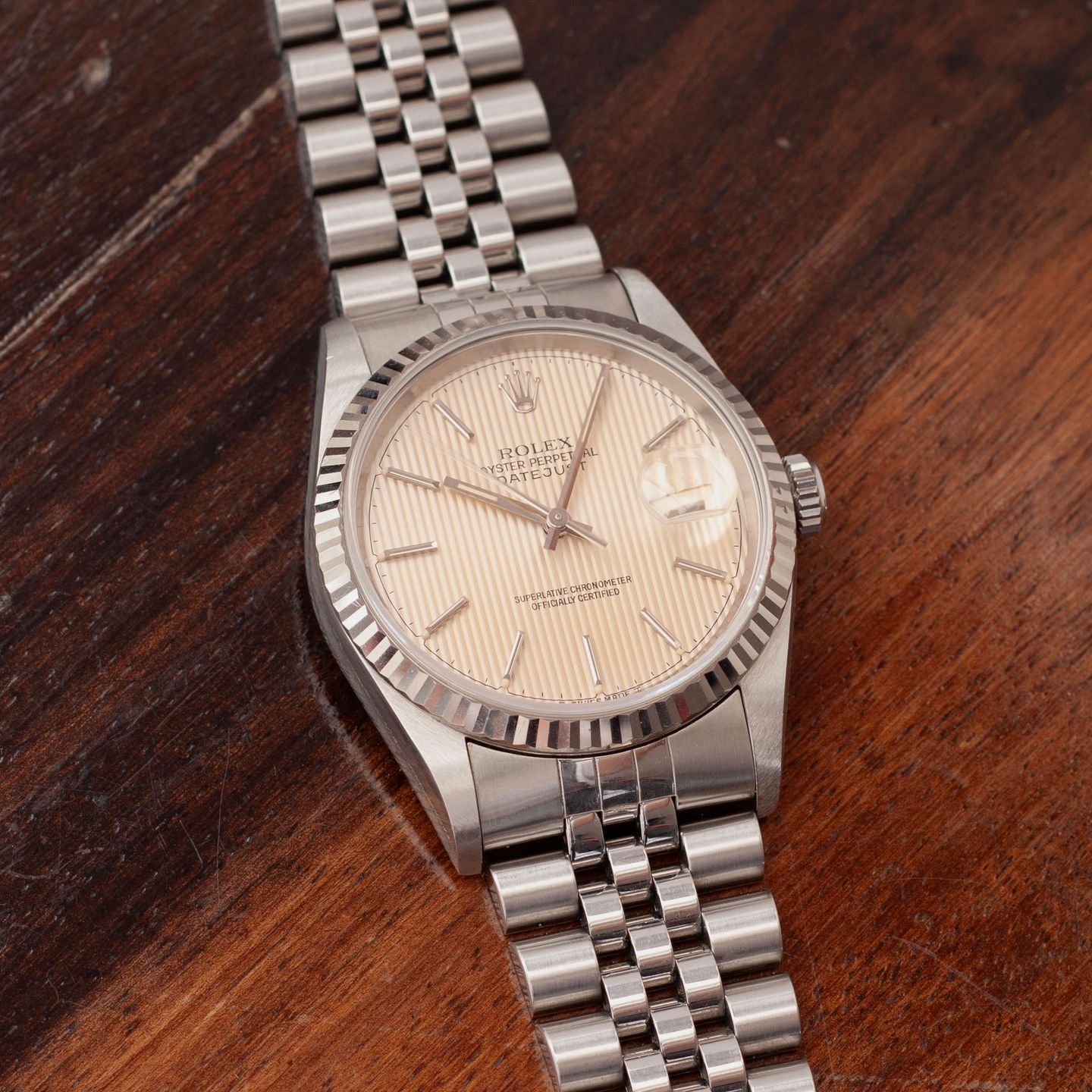 Rolex Datejust 36 16234 (1995) - Zilver wijzerplaat 36mm Staal (1/7)