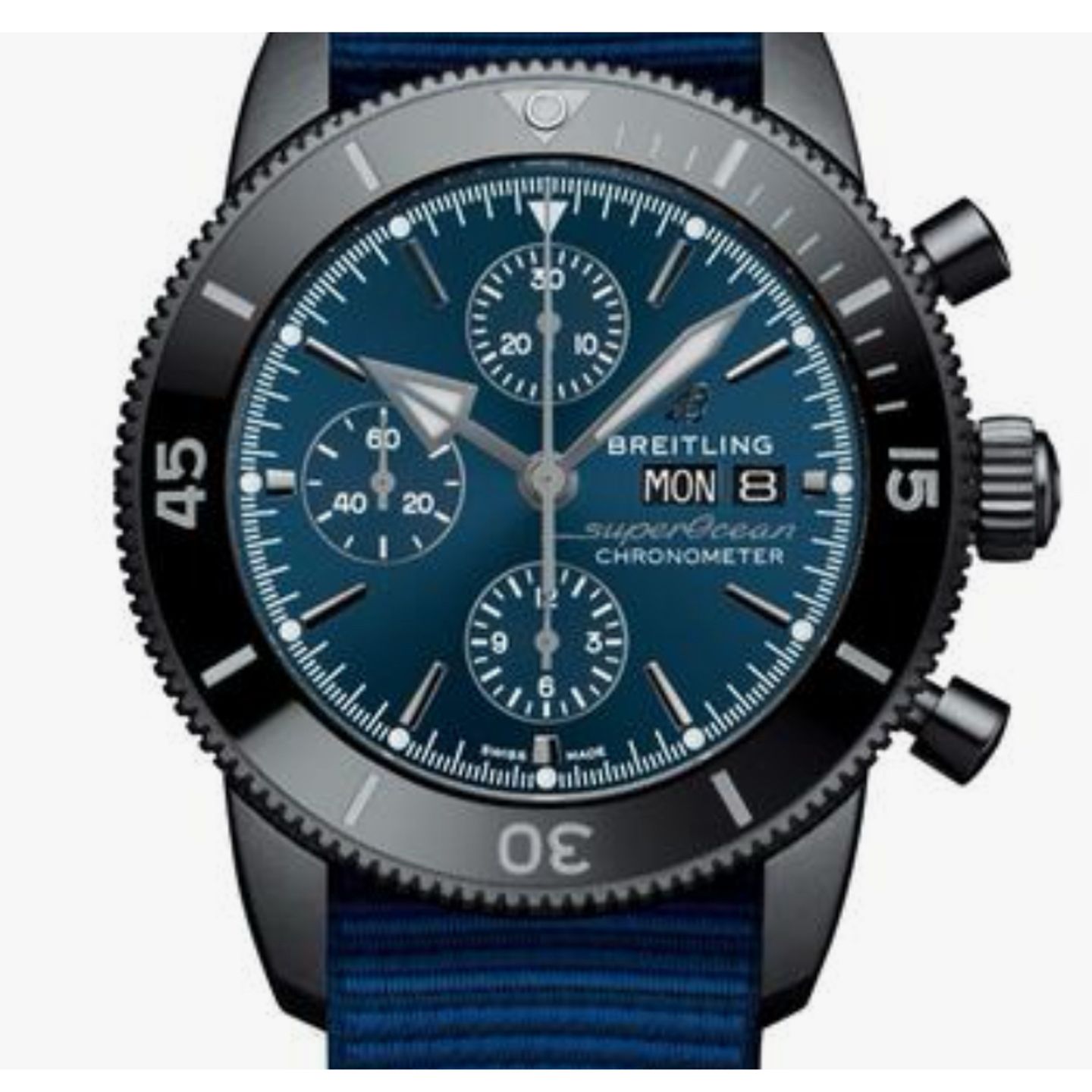 Breitling Superocean Heritage II Chronograph M133132A1C1W1 (2024) - Blauw wijzerplaat 44mm Staal (1/1)