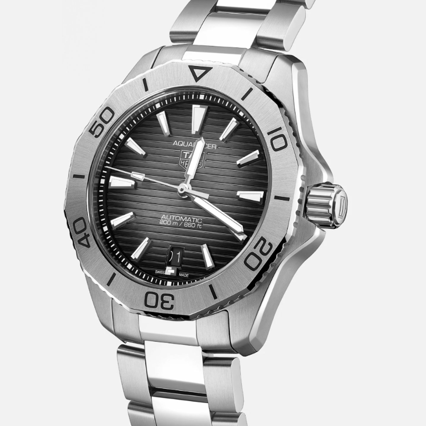 TAG Heuer Aquaracer WBP2110.BA0627 (2024) - Grijs wijzerplaat 40mm Staal (1/1)