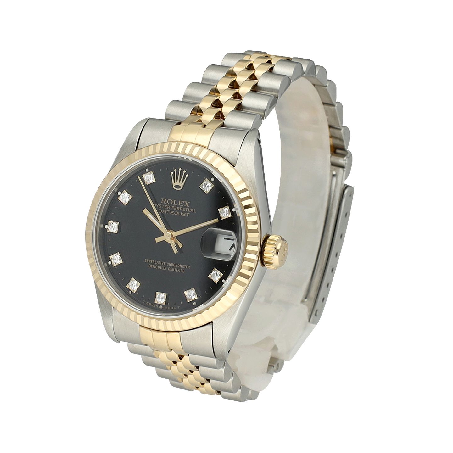 Rolex Datejust 31 68273 (1988) - Zwart wijzerplaat 31mm Goud/Staal (5/8)