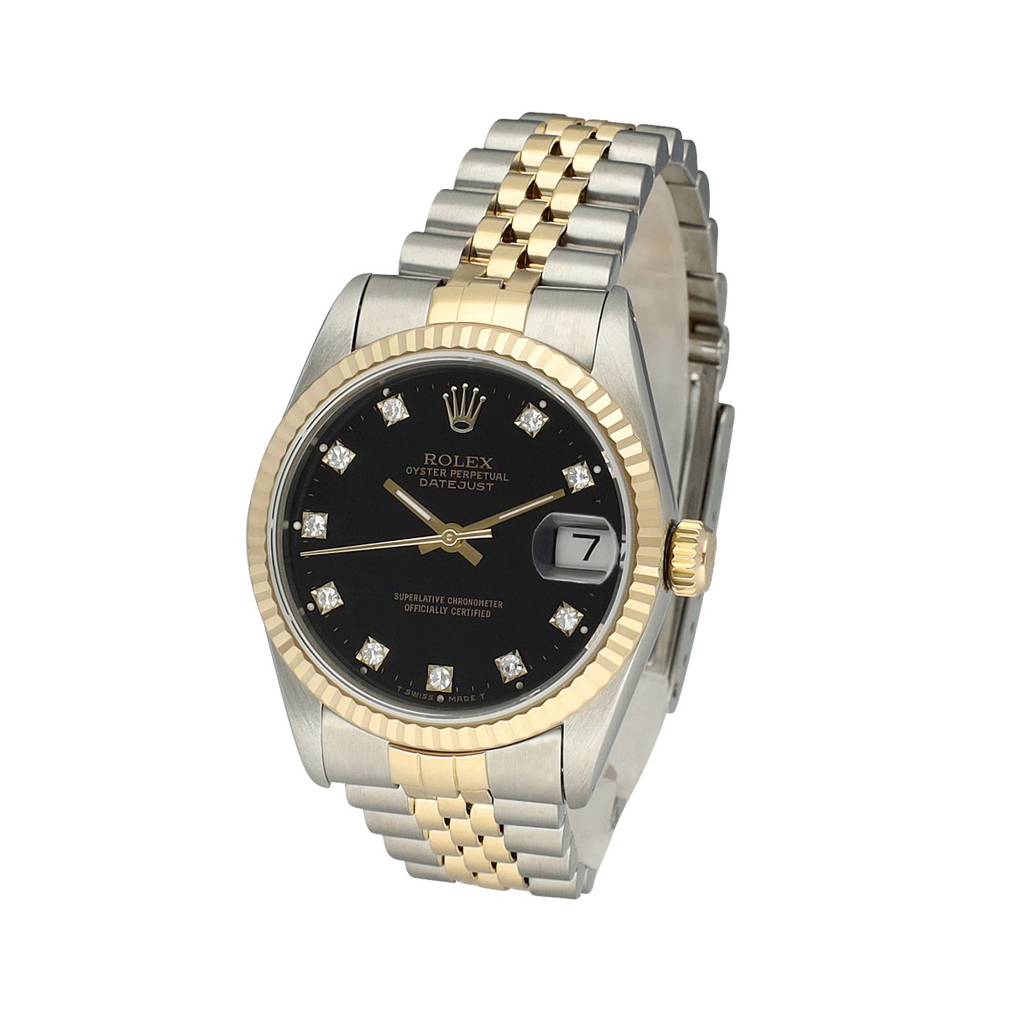 Rolex Datejust 31 68273 (1988) - Zwart wijzerplaat 31mm Goud/Staal (4/8)