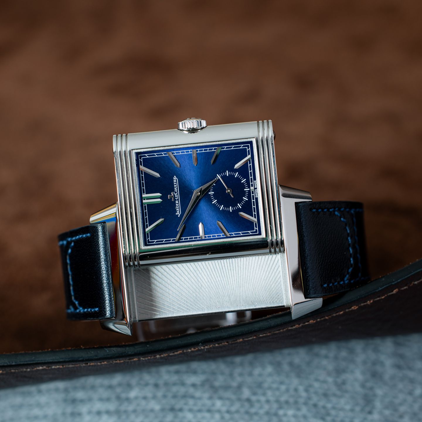 Jaeger-LeCoultre Reverso Duoface Q3988482 (2020) - Blauw wijzerplaat 28mm Staal (4/8)