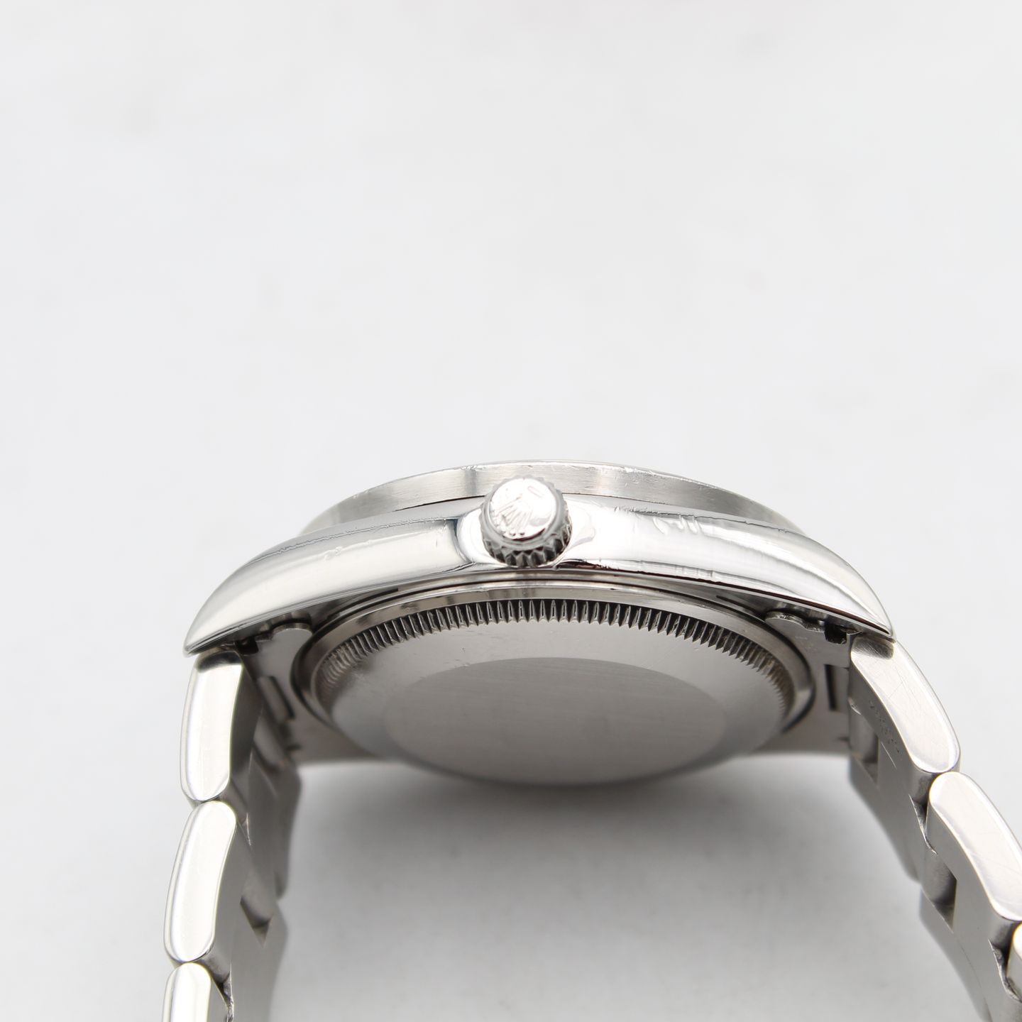 Rolex Air-King 14010 (1995) - Blauw wijzerplaat 34mm Staal (7/8)