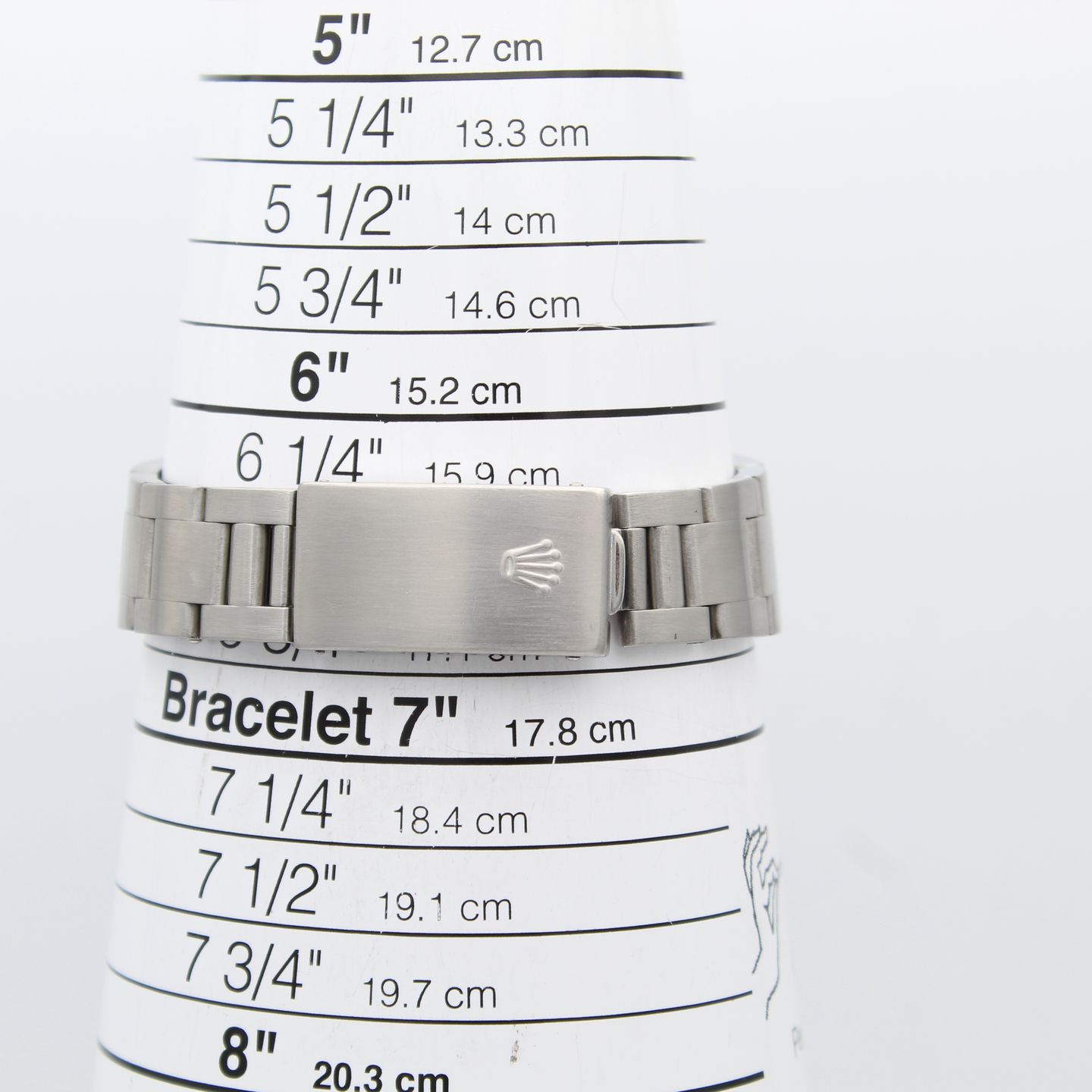 Rolex Air-King 14010 (1995) - Blauw wijzerplaat 34mm Staal (8/8)