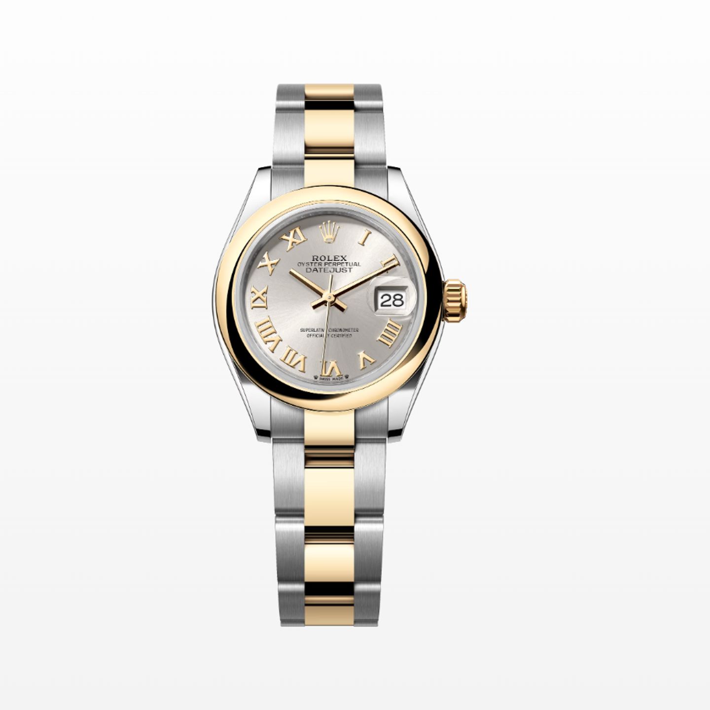 Rolex Lady-Datejust 279163 (2021) - Zilver wijzerplaat 28mm Goud/Staal (1/1)