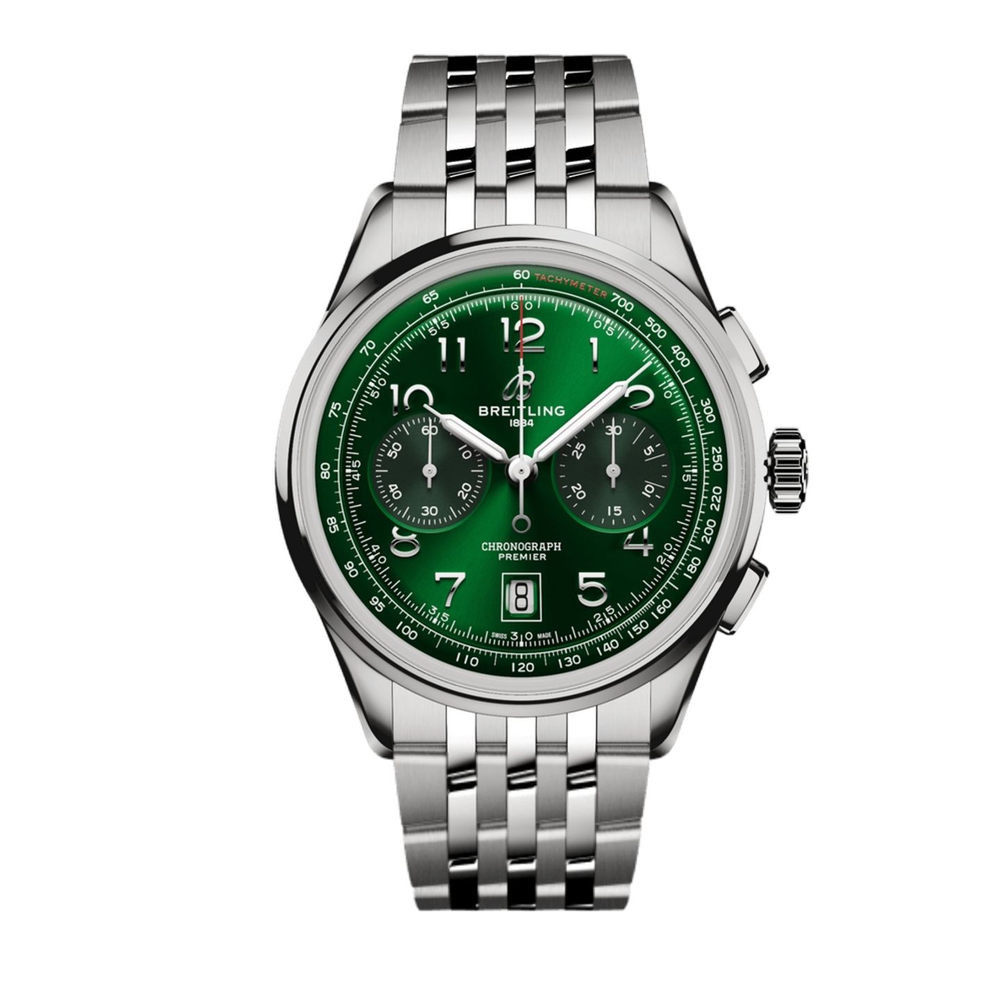 Breitling Premier AB0145371L1A1 (2023) - Green dial 42 mm Steel case (1/1)