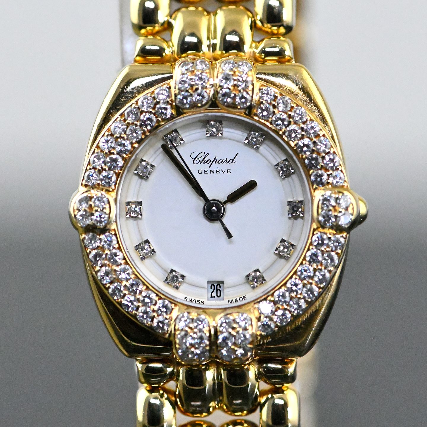 Chopard Gstaad 5229 (2013) - White dial 24 mm Yellow Gold case (5/8)