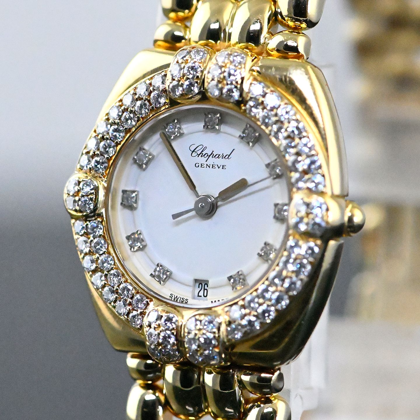 Chopard Gstaad 5229 (2013) - White dial 24 mm Yellow Gold case (6/8)