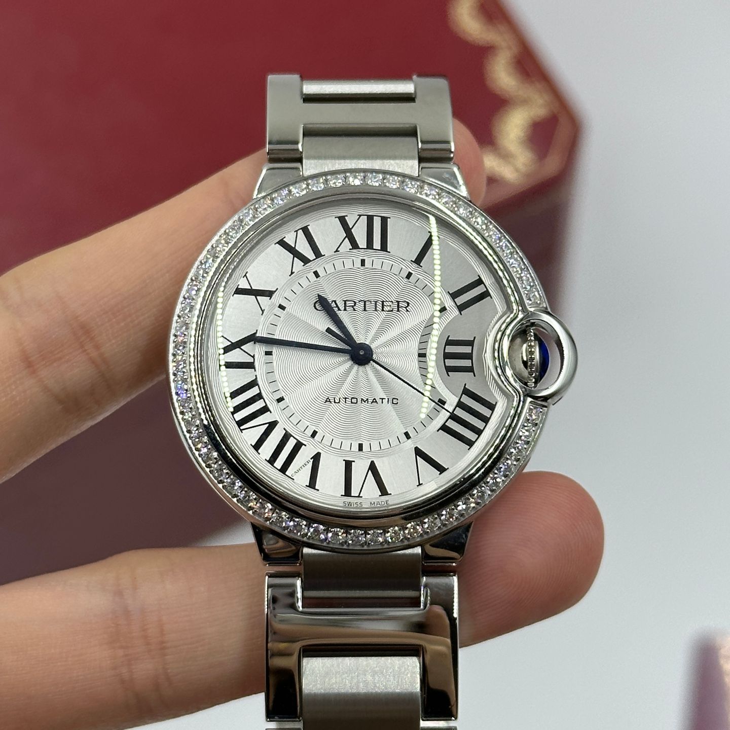 Cartier Ballon Bleu 36mm W4BB0024 (2023) - Zilver wijzerplaat 36mm Staal (7/8)