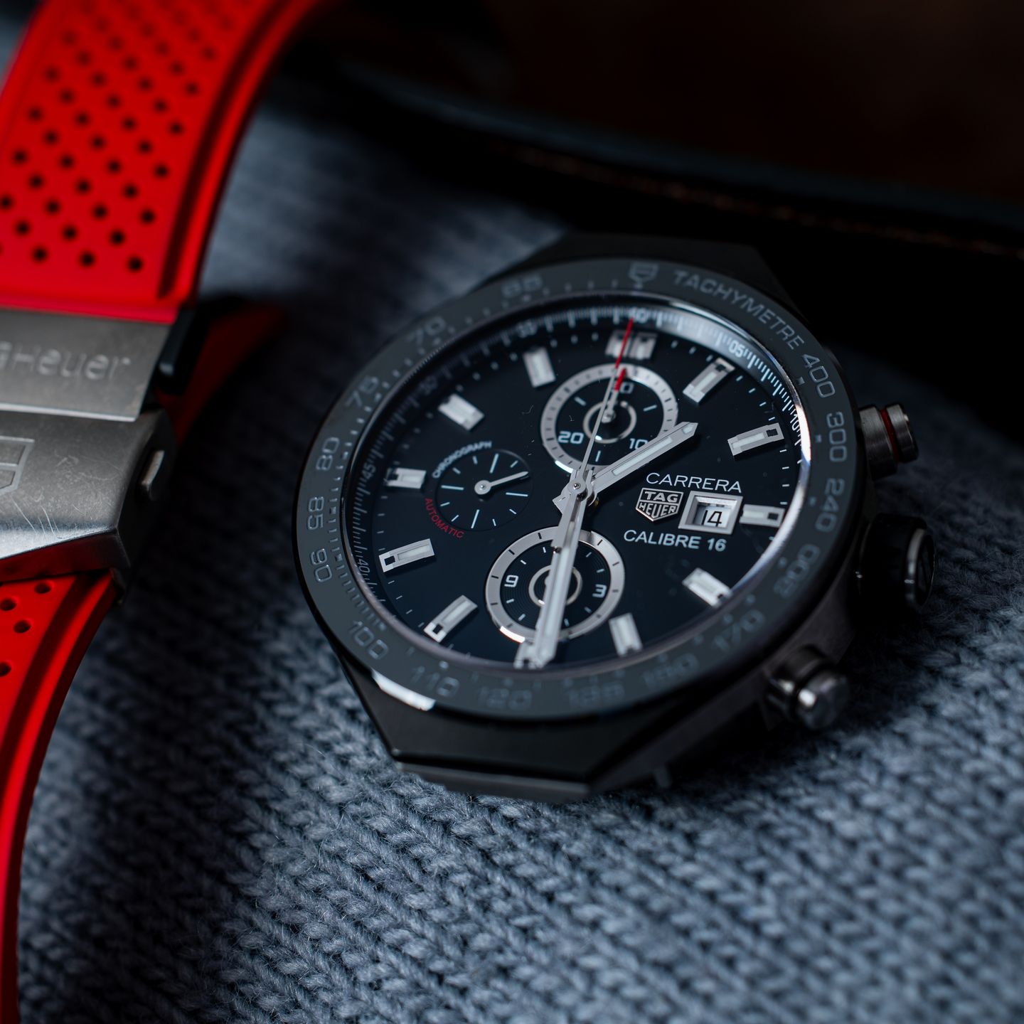 TAG Heuer Connected ACBF2A80 (Onbekend (willekeurig serienummer)) - Zwart wijzerplaat 45mm Titanium (8/8)