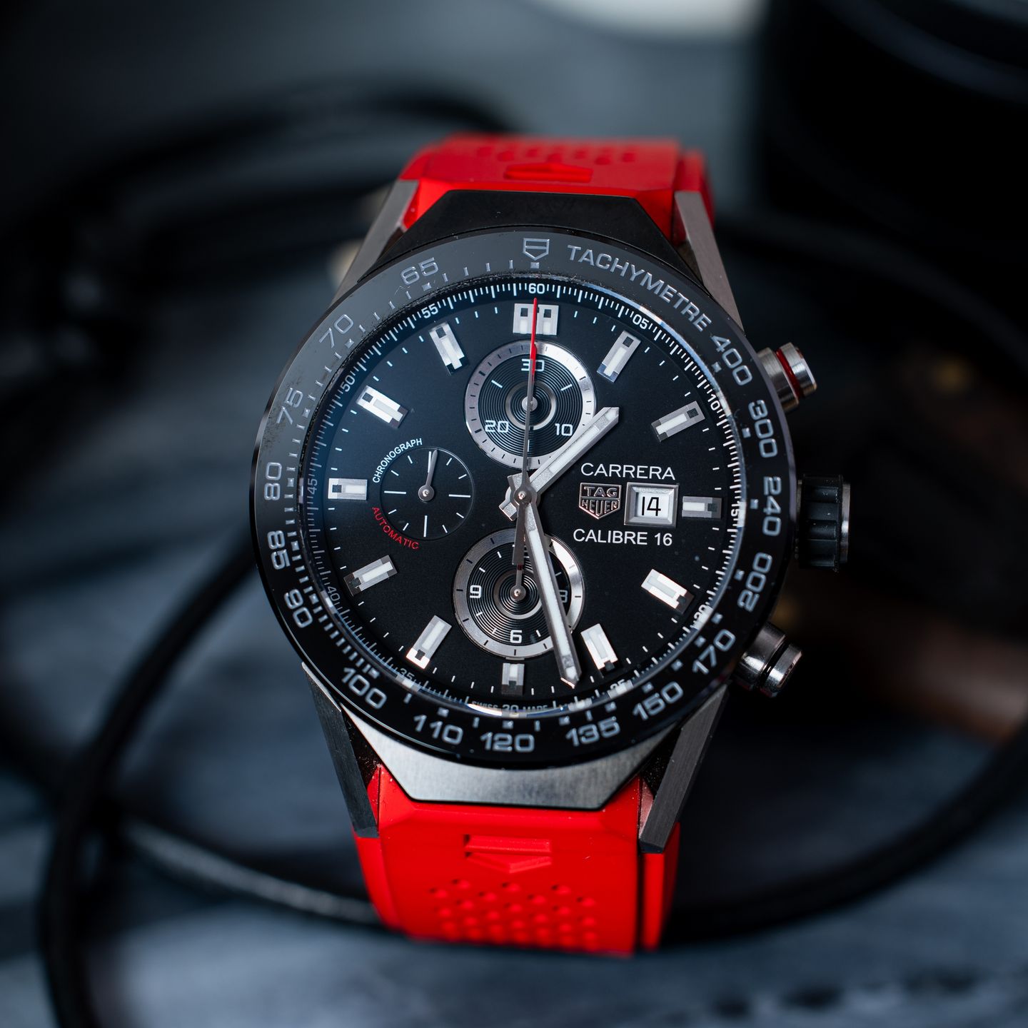 TAG Heuer Connected ACBF2A80 (Onbekend (willekeurig serienummer)) - Zwart wijzerplaat 45mm Titanium (1/8)