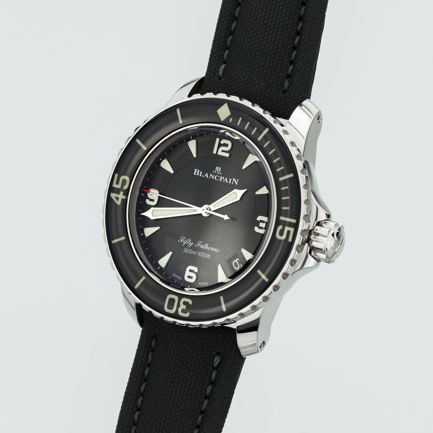 Blancpain Fifty Fathoms 5015-1130-52 (2020) - Zwart wijzerplaat 46mm Staal (4/8)