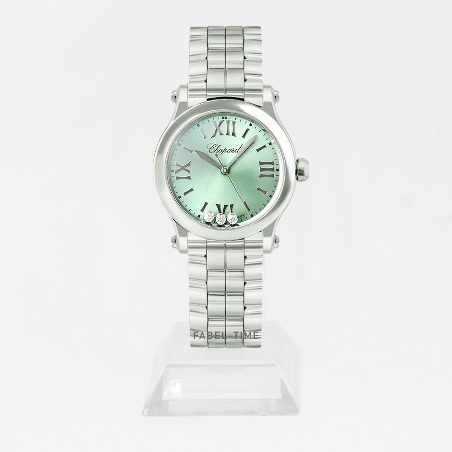 Chopard Happy Sport 278590-3013 (2024) - Groen wijzerplaat 30mm Staal (1/1)