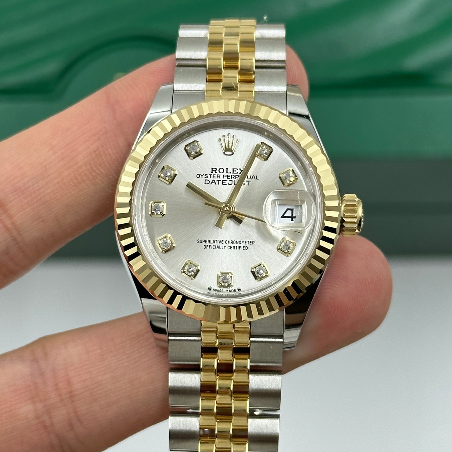 Rolex Lady-Datejust 279173 (2024) - Zilver wijzerplaat 28mm Goud/Staal (6/8)