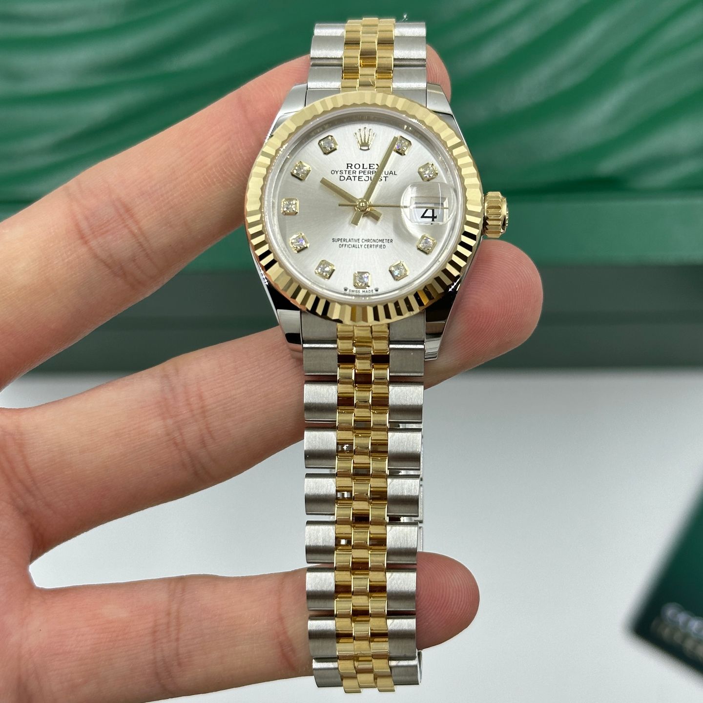 Rolex Lady-Datejust 279173 (2024) - Zilver wijzerplaat 28mm Goud/Staal (5/8)