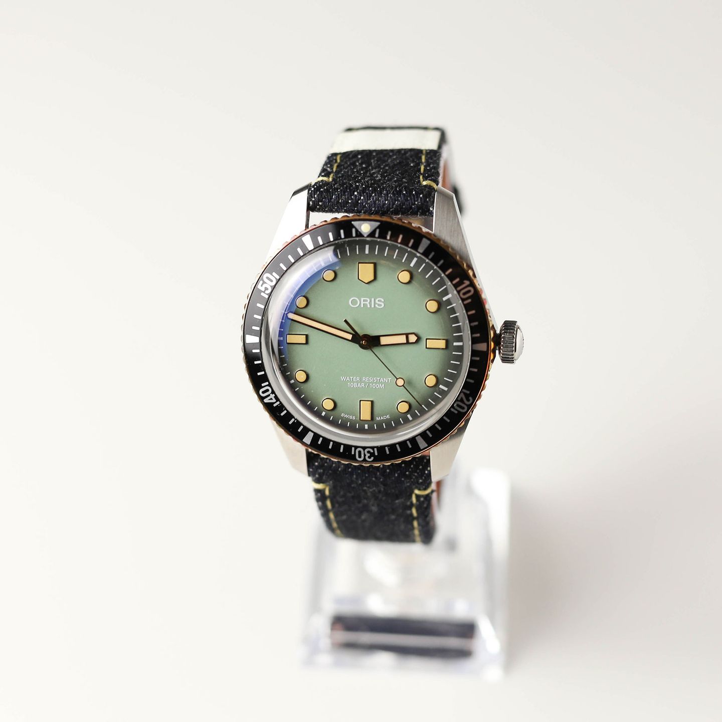 Oris Divers Sixty Five 01 733 7707 4337-Set (2023) - Green dial 40 mm Steel case (2/4)