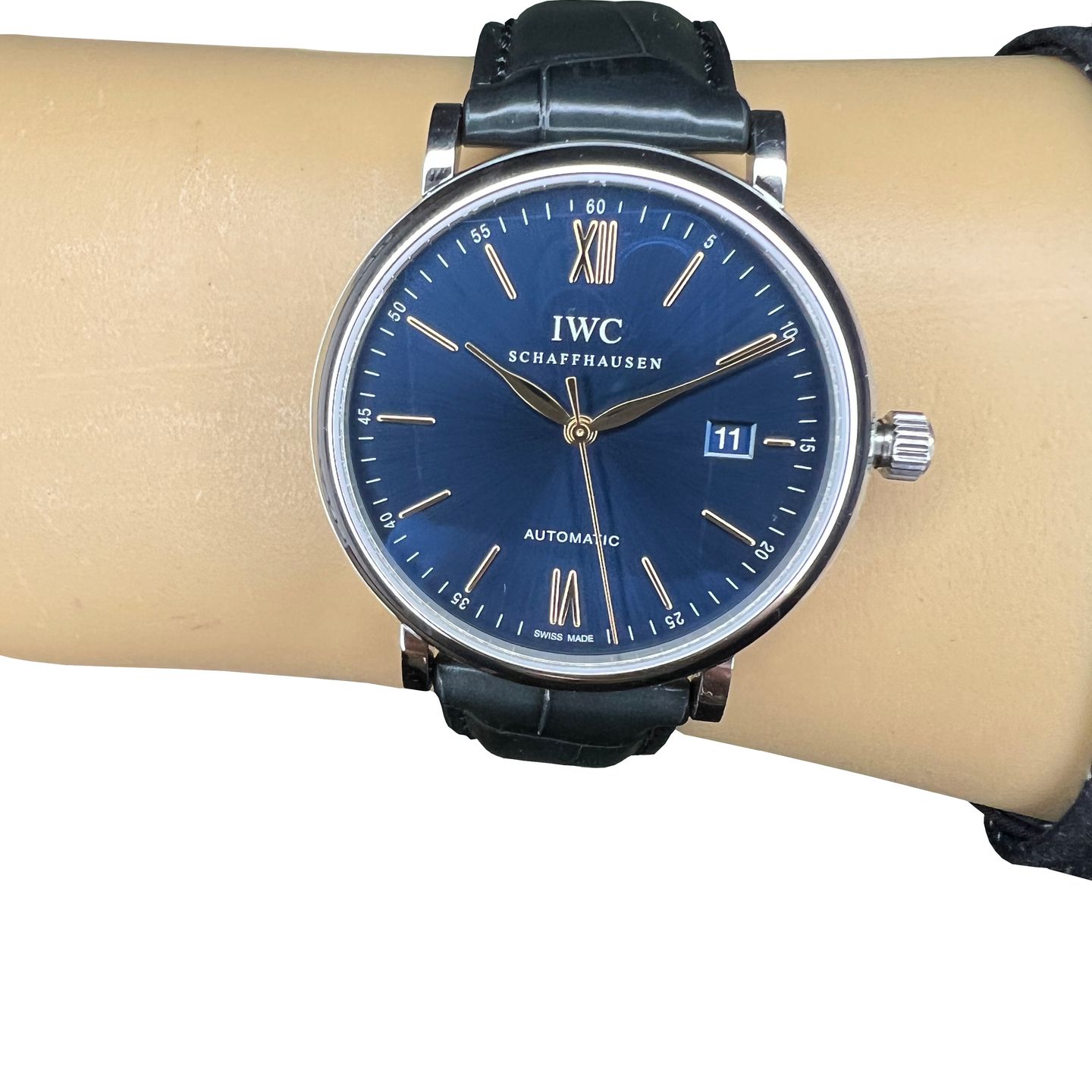 IWC Portofino Automatic IW356523 (2024) - Blue dial 40 mm Steel case (1/8)