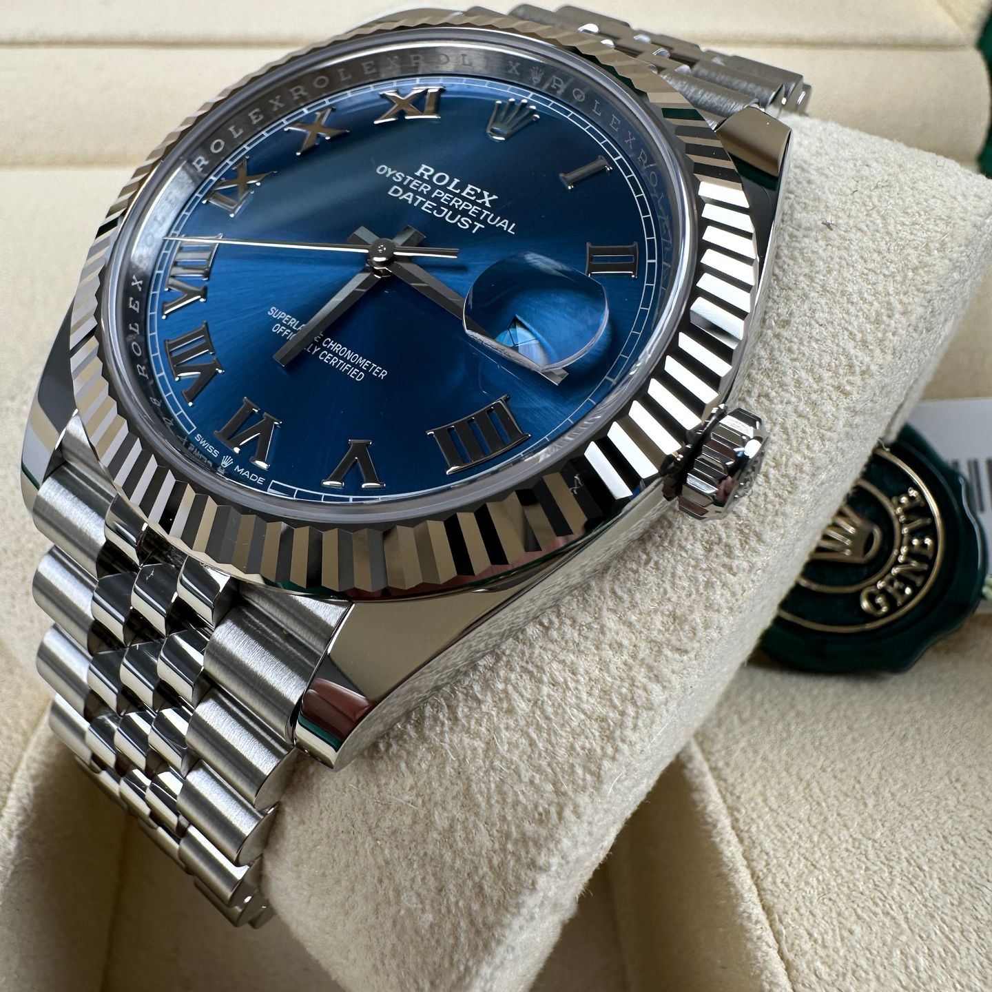 Rolex Datejust 41 126334 (2023) - Blauw wijzerplaat 41mm Staal (7/7)