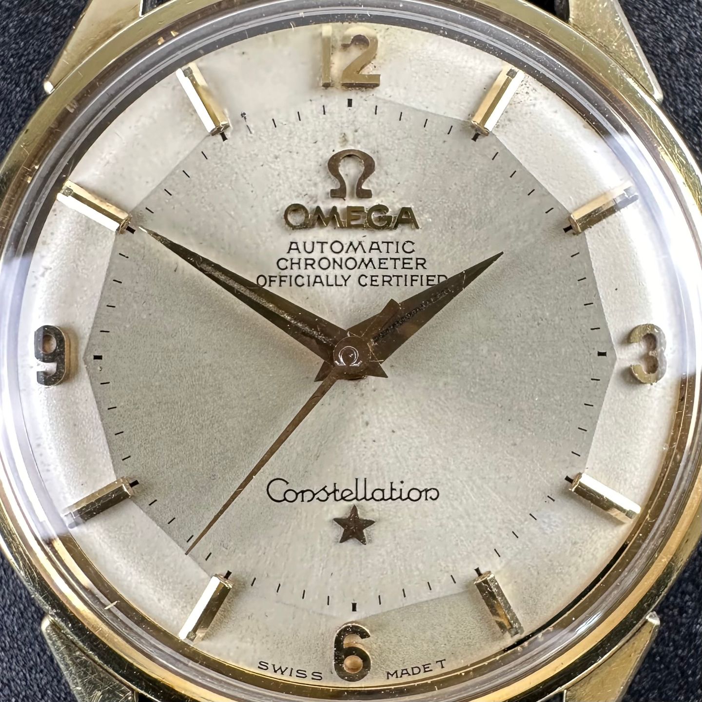 Omega Constellation 167.005 (1963) - White dial 34 mm Gold/Steel case (8/8)