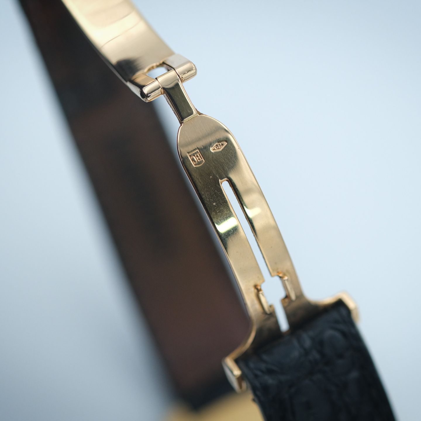 Cartier Vintage 9705 (1975) - Wit wijzerplaat 35mm Geelgoud (6/7)