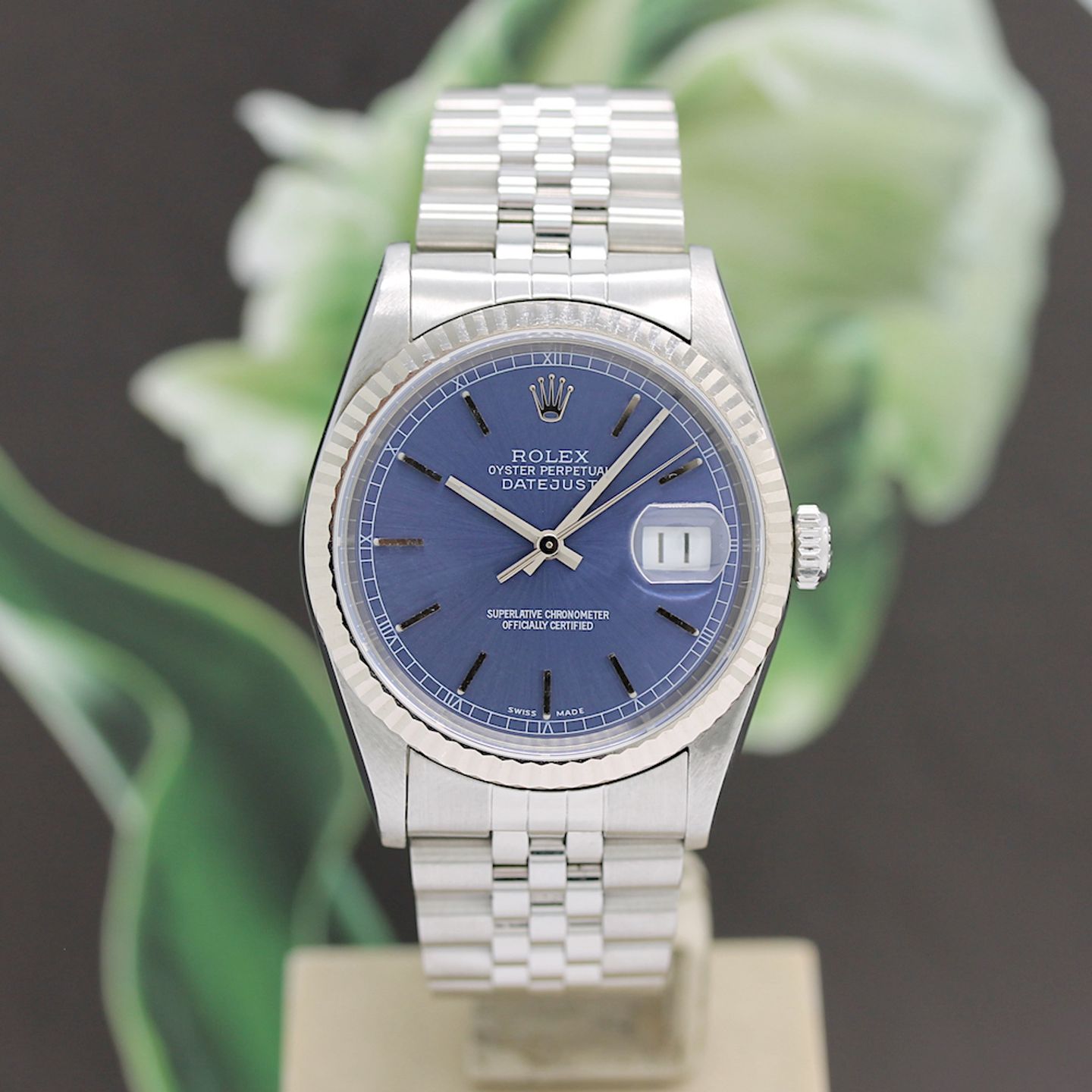 Rolex Datejust 36 16234 (2000) - Blue dial 36 mm Steel case (4/8)