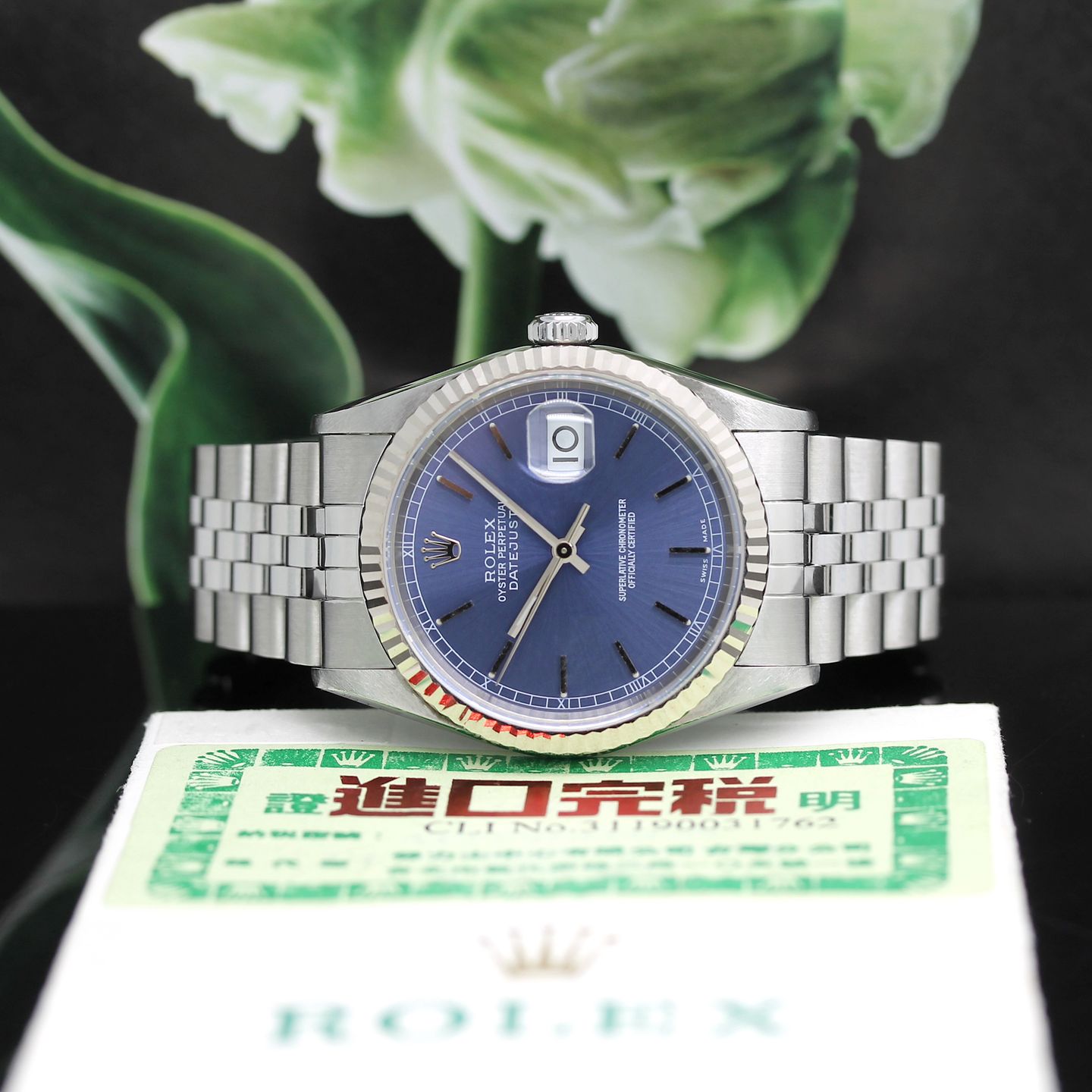 Rolex Datejust 36 16234 (2000) - Blue dial 36 mm Steel case (1/8)