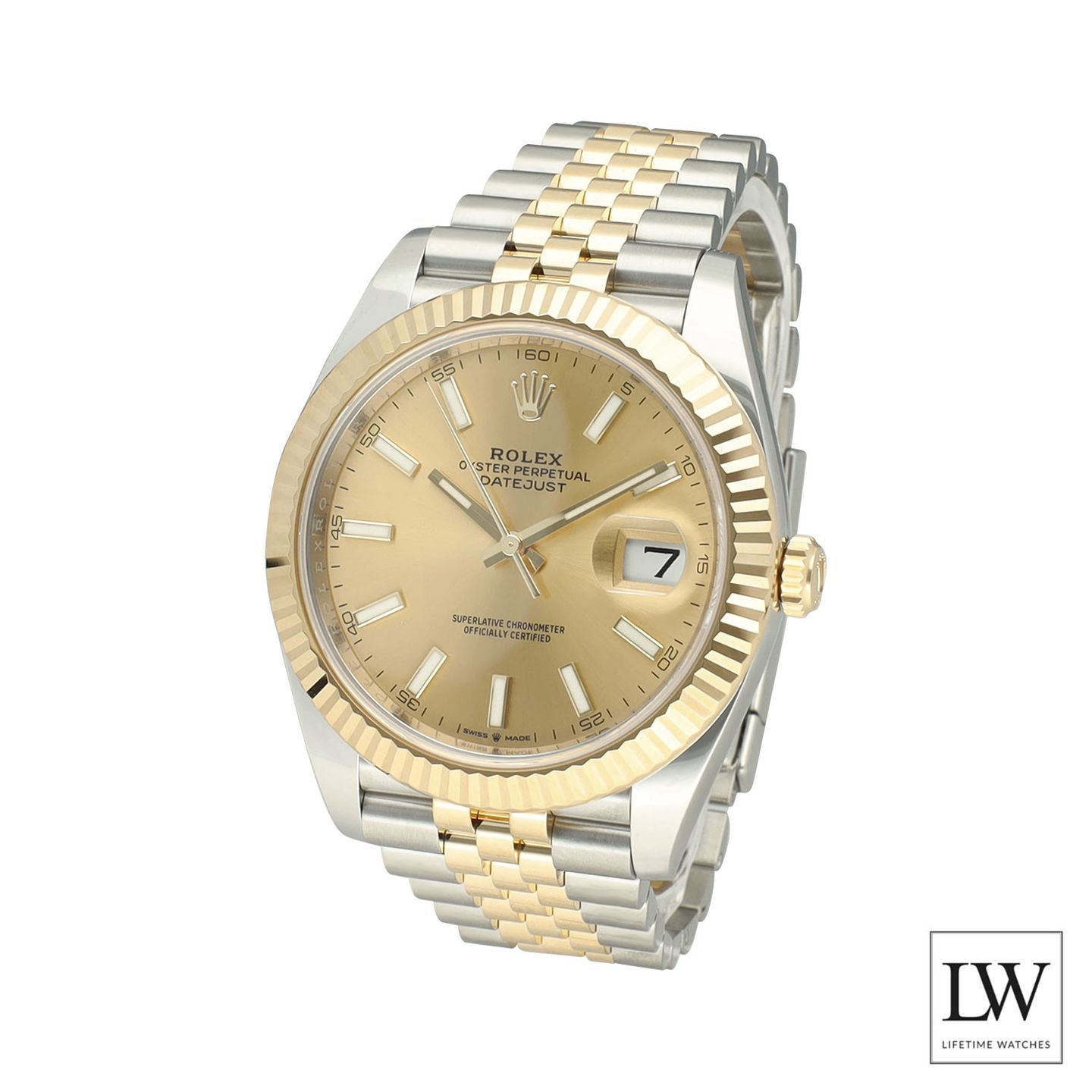 Rolex Datejust 41 126333 (2023) - Champagne dial 41 mm Gold/Steel case (4/8)